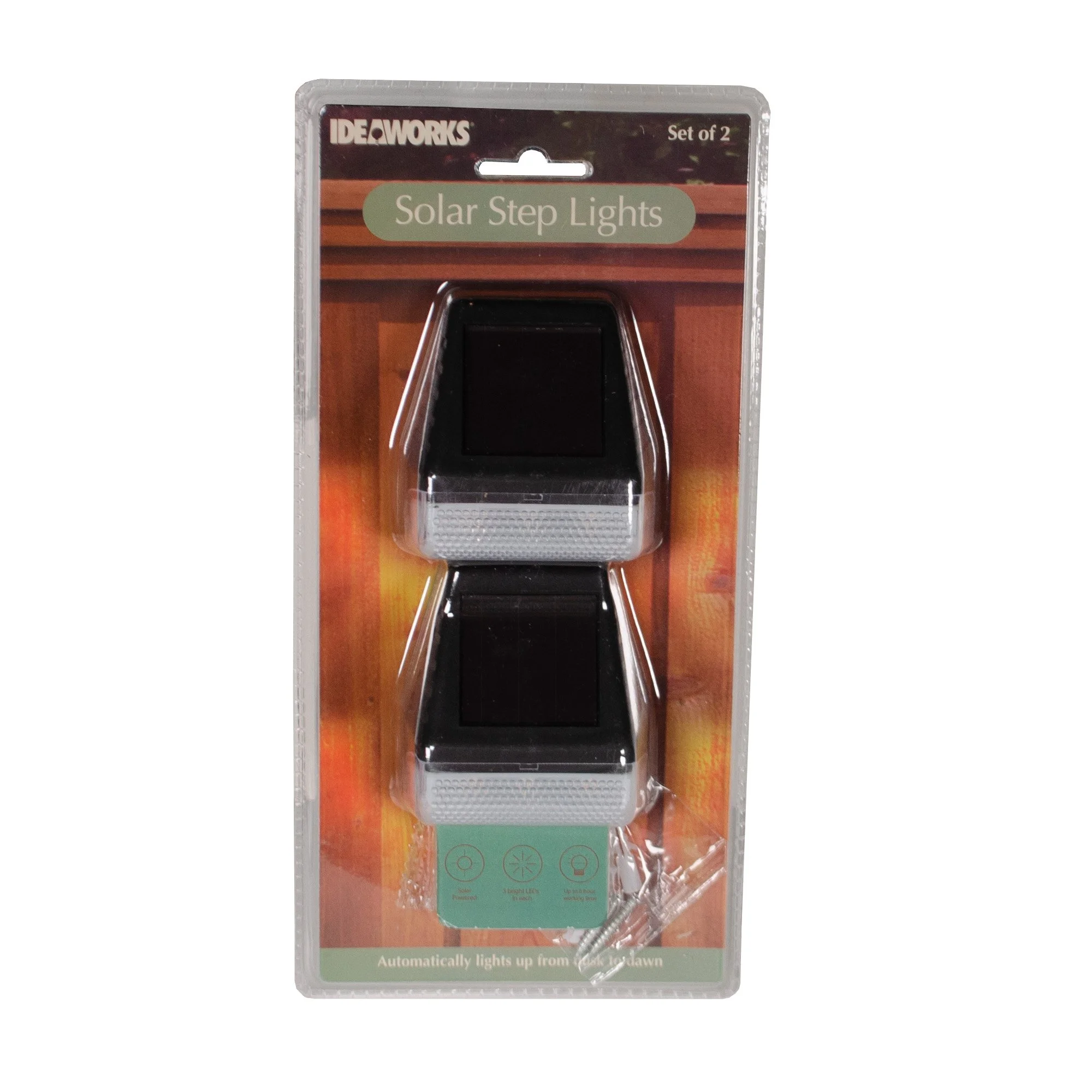 Solar Step Lights – Set of 2 ~ Item# JB9281