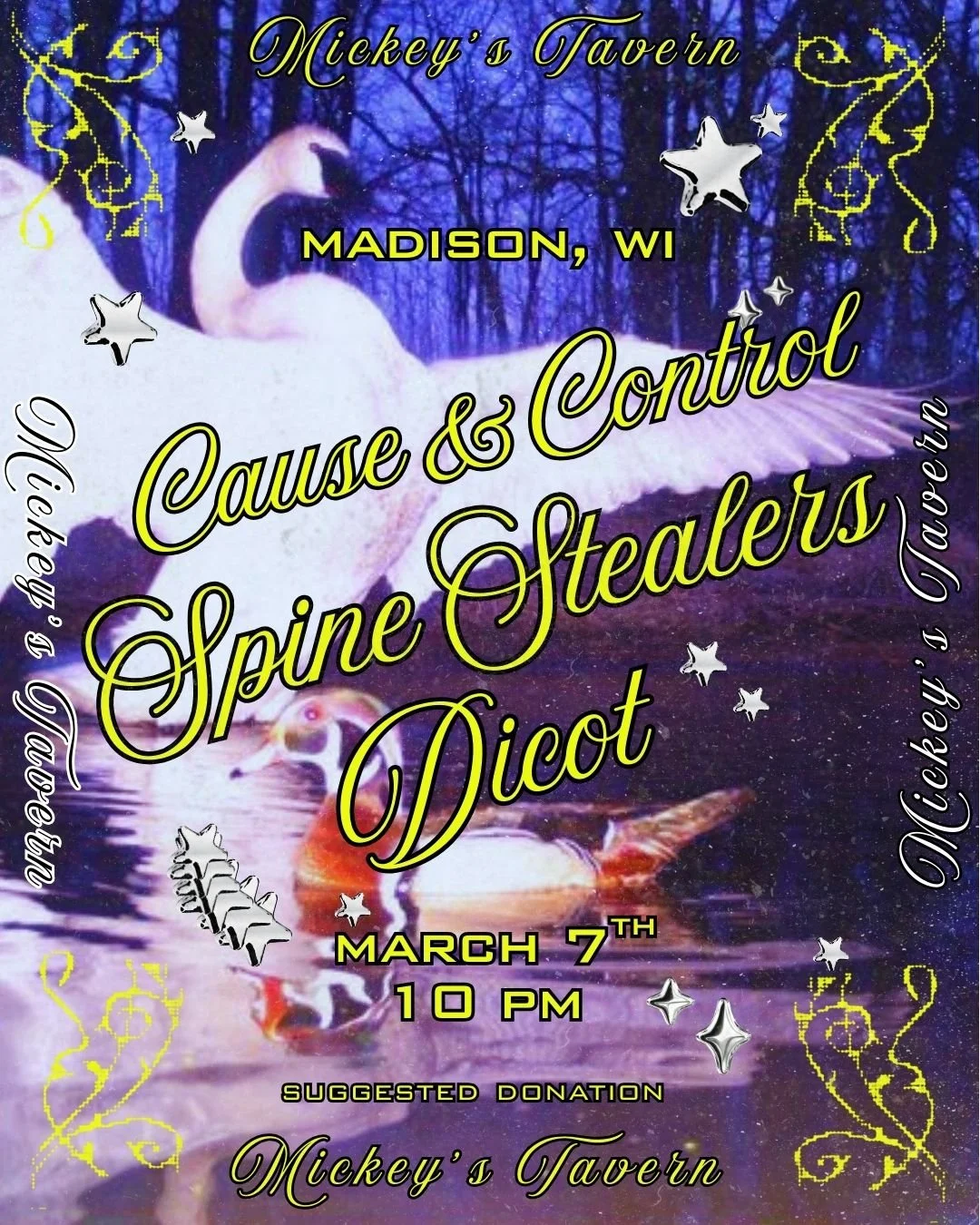 MADISON, WI Mickey's Tavern w/ Cause &amp; Control &amp; Dicot