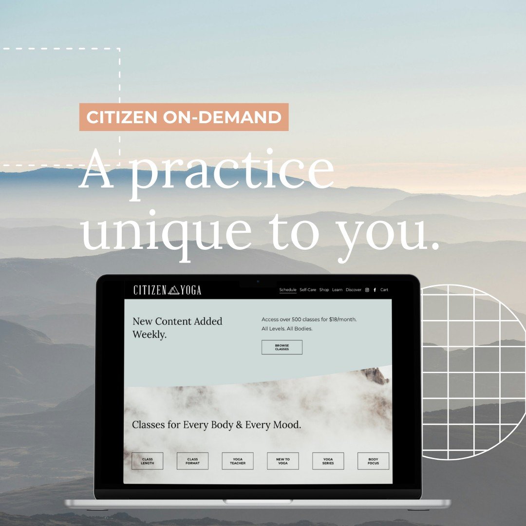 🌟 Discover the power of personalized practice with our On Demand platform! 🧘&zwj;♀️🌿

Supplement your in-studio practice with our On-Demand platform which allows you to tailor your practice to match your mood and focus in a way that is uniquely su