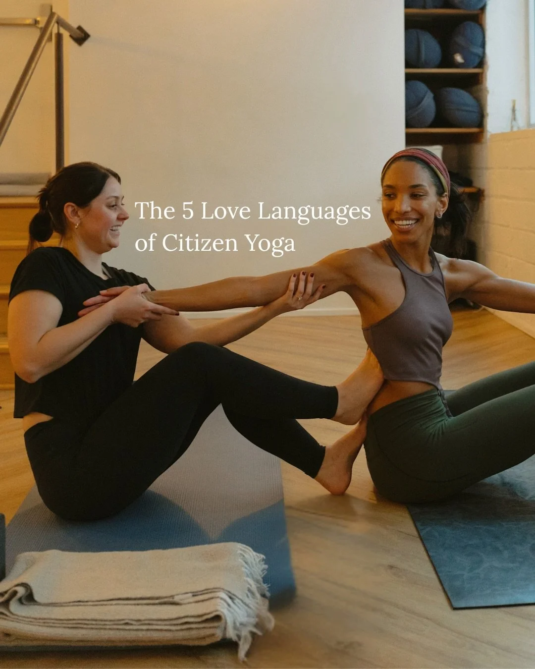 The 5 Love Languages at Citizen 🤍

Love shows up in all forms on the mat. Whether it&rsquo;s your teacher grabbing you an extra block mid-flow, lingering after class to connect with your studio family, hearing encouragement from your teacher in the 