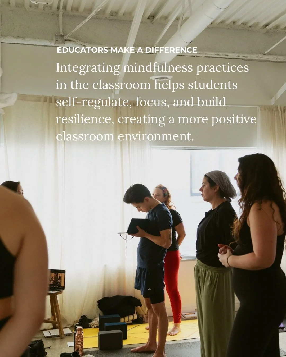 Teachers &amp; School Counselors: The most powerful thing you can bring to your classroom is a regulated nervous system. 💙

You can only teach what you practice.
When you have real tools for managing stress&mdash;not just surviving the school year, 
