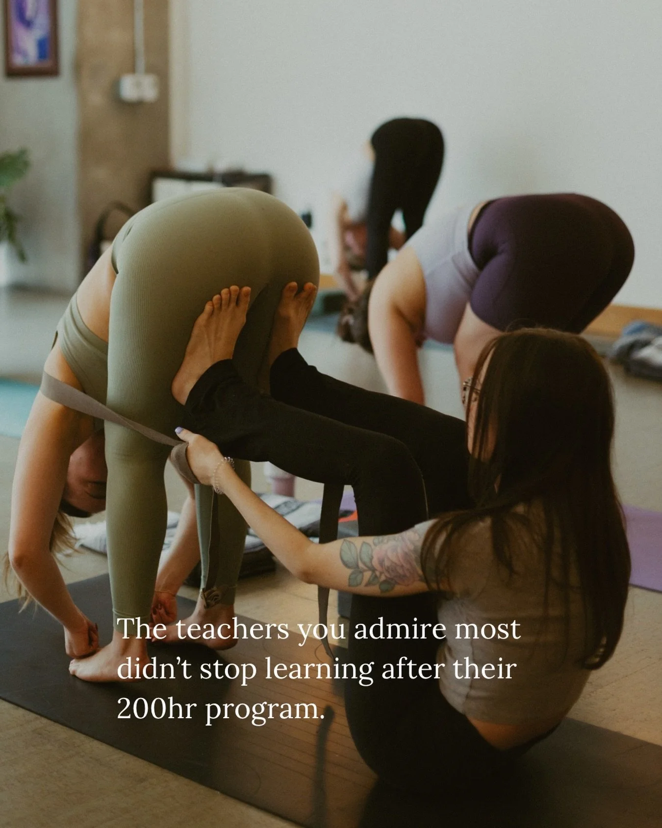 An investment that will actually make an impact. 🌿

Your 200HR gave you the tools. Elevate is where you learn to use them.

Most teacher trainings lay the groundwork &mdash; but there&rsquo;s a big difference between learning something and truly app