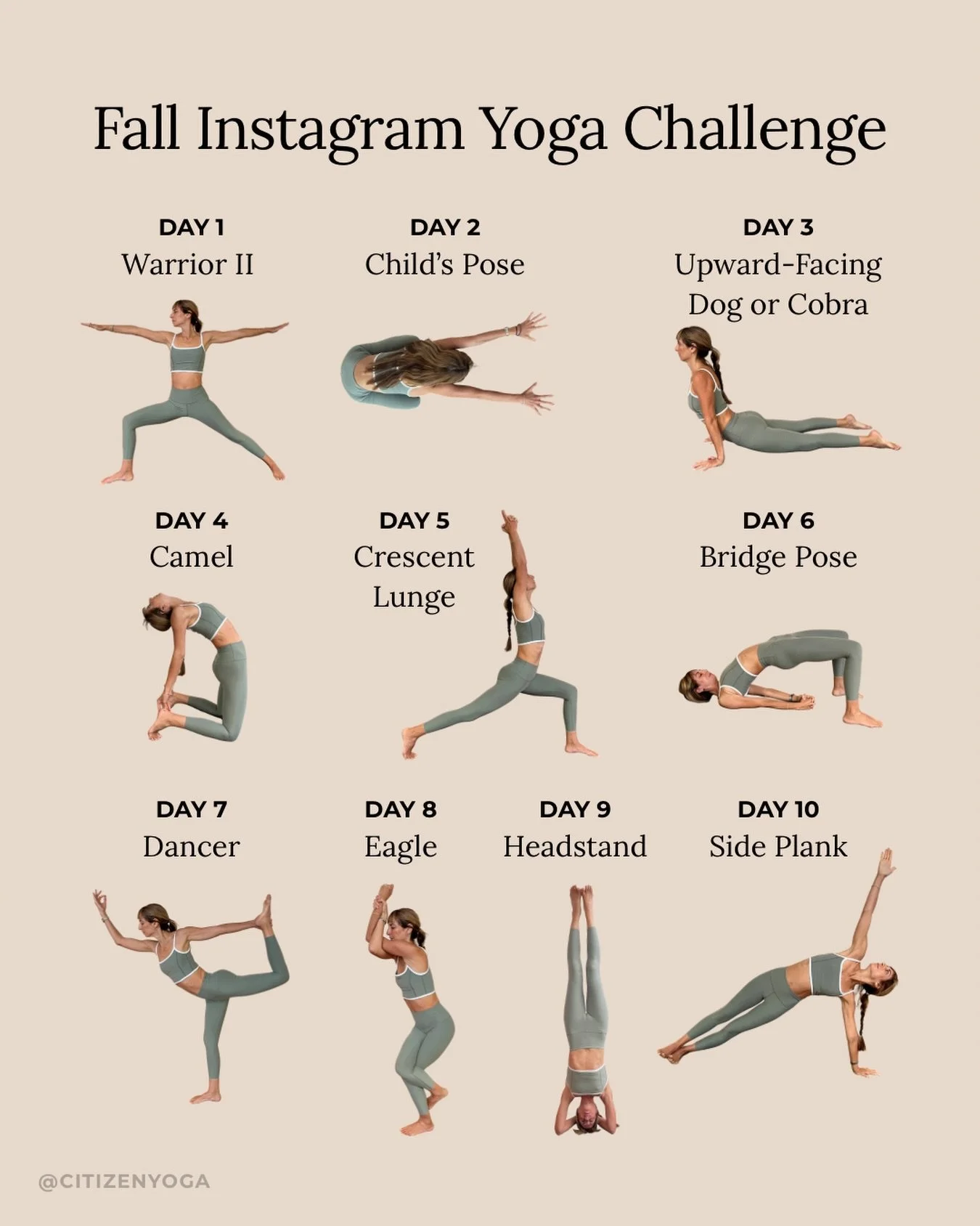 Our Citizen community is spread all over the country and internationally. During Suicide Prevention Month, we&rsquo;re pulling our people together for not one, but TWO yoga challenges! 

1. Community is Immunity (a 10-day studio challenge)
2. Fall In