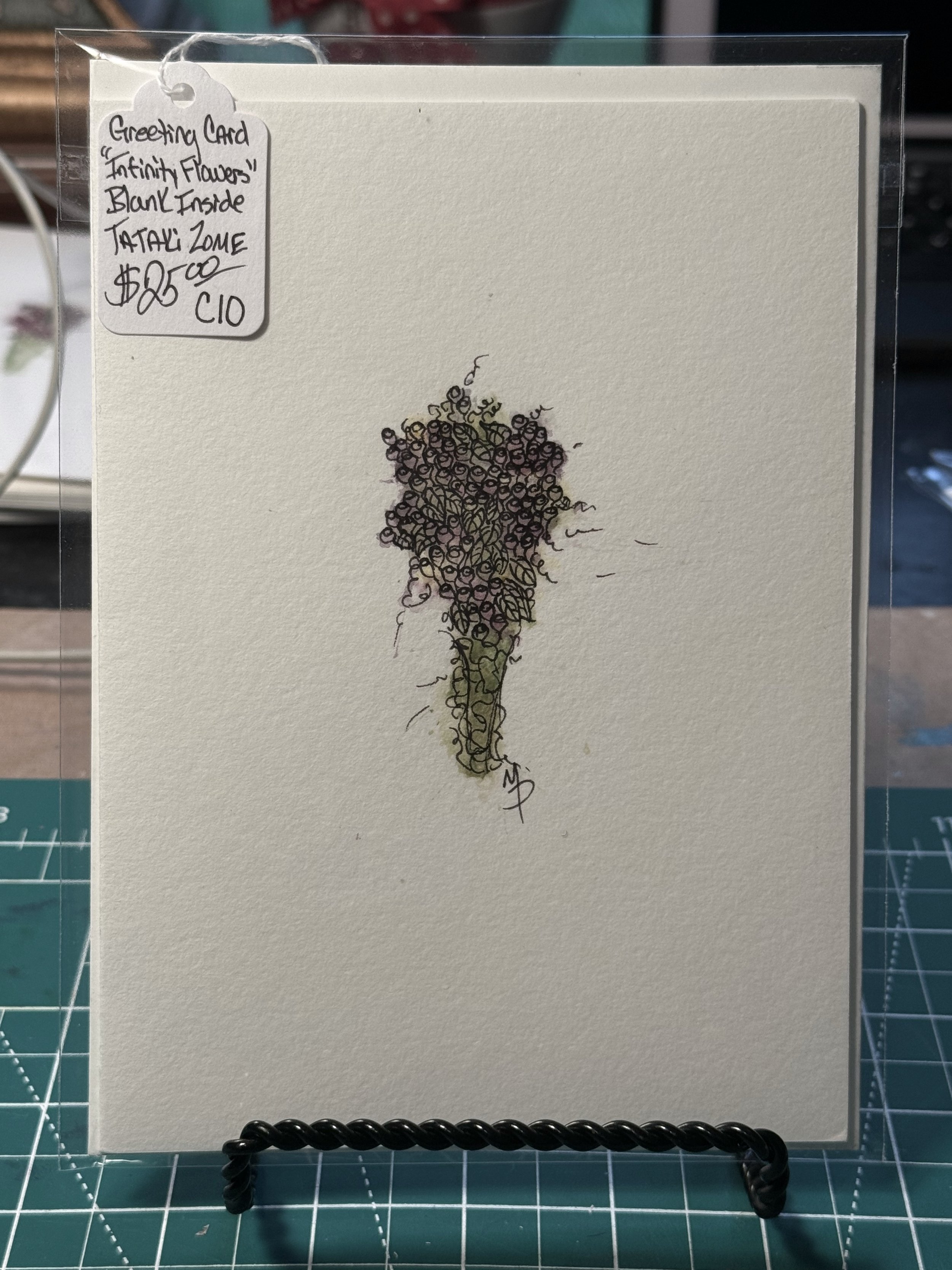 C10 Infinity Flowers Card