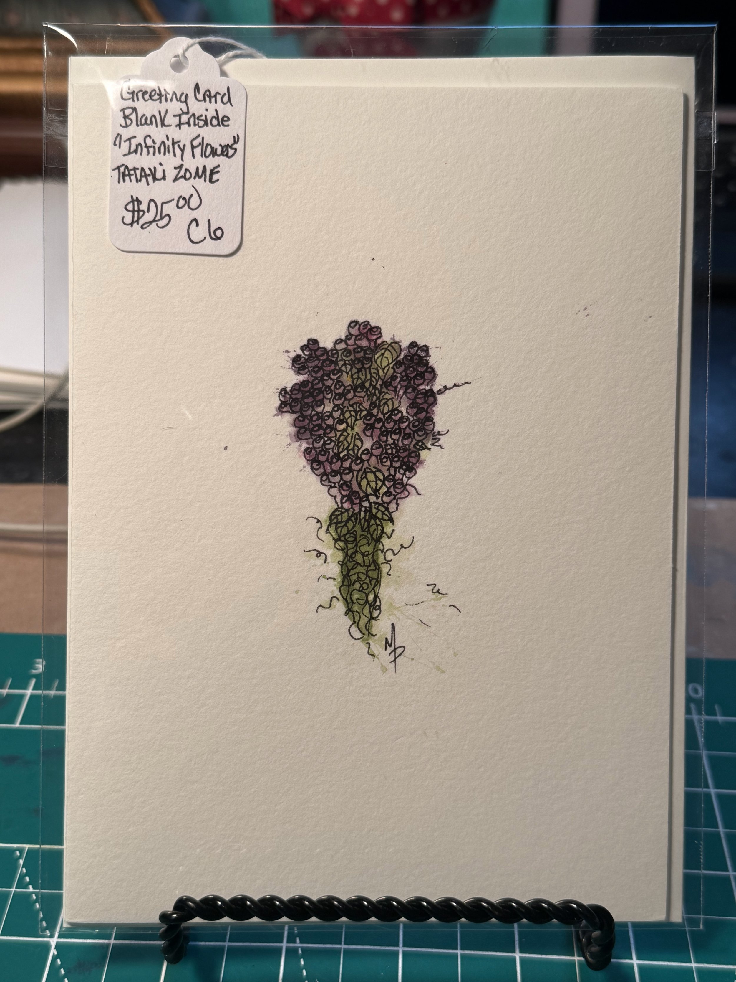 C6 Infinity Flowers Card