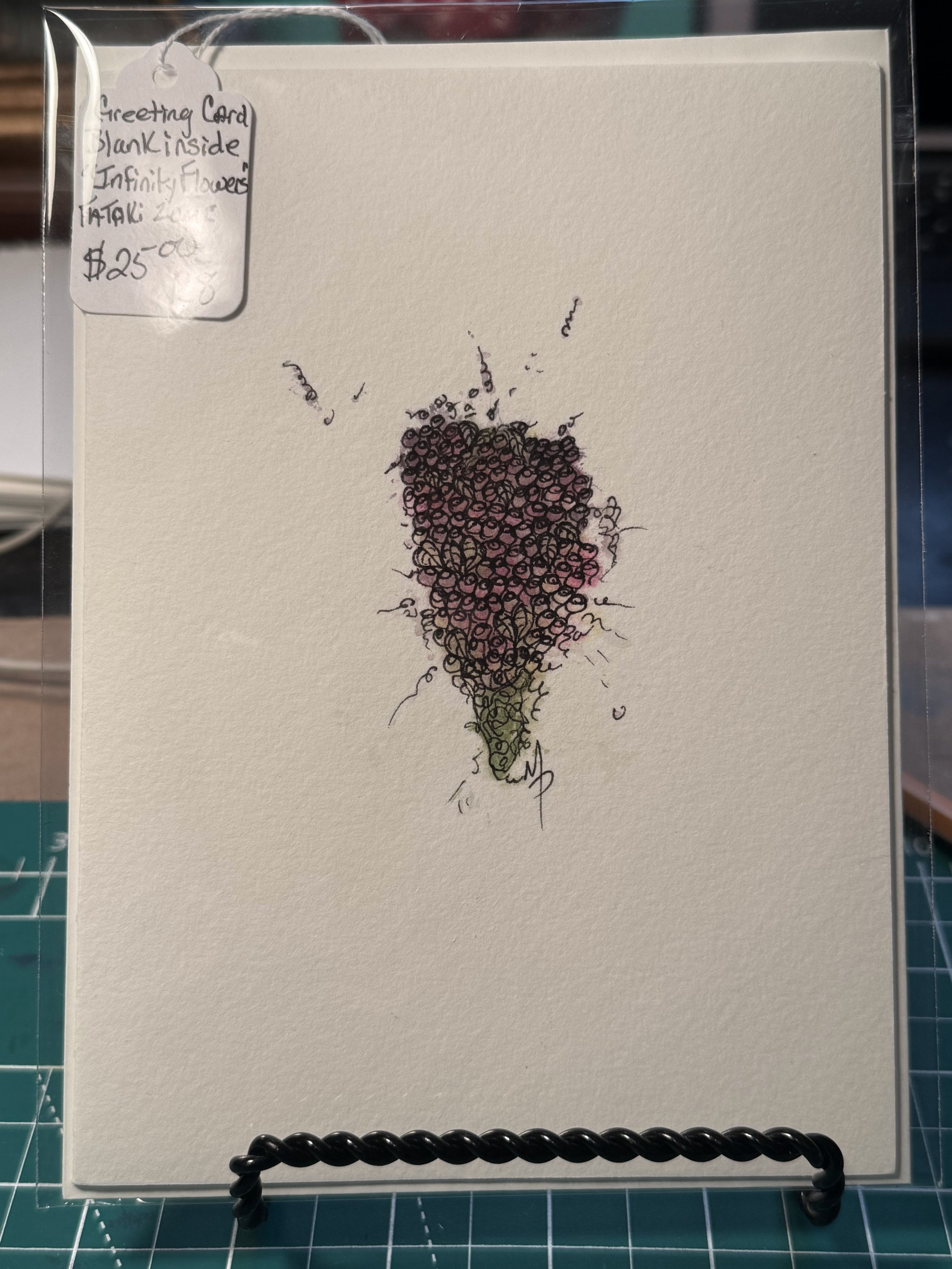 C8 Infinity Flowers Card