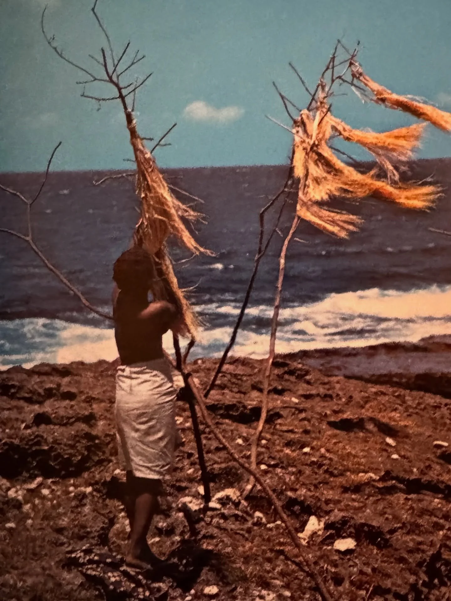 Hanging a skirt out to dry in Tanna, New Hebrides.

And more beauty from the Melanesia.

A Tanna girl combs her hair.

On the road to Mt. Hagen, New Guinea.

Photography from South Pacific, Jack and Dorothy Fields, Kodansha International Ltd., 1972