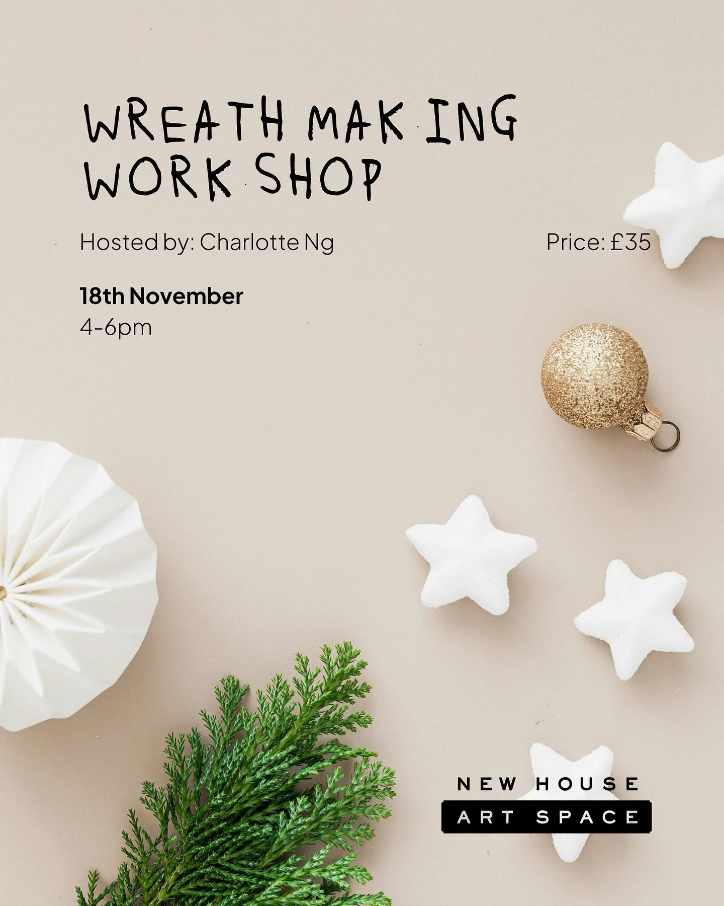 Join us next week on 18 November for an afternoon of calm making and seasonal creativity.
🎄
The workshop is hosted by Charlotte Ng, author of Mud Kitchen Magic and an advocate for craft, outdoor learning and hands on creativity. Her work focuses on 