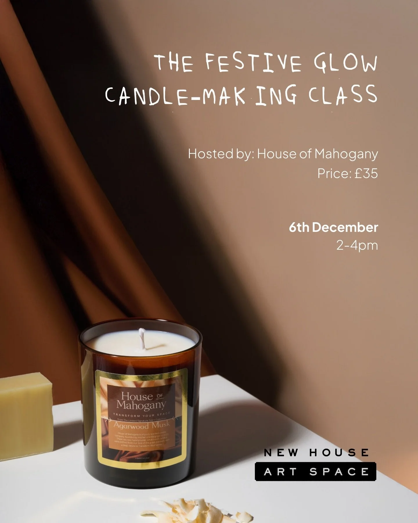 🕯️✨ The Festive Glow Candle-Making Experience 🗓️ Friday 6 December, 2&ndash;4pm 💷 &pound;35 - limited tickets left!

Step into the warm world of House of Mahogany for a truly immersive, sensory workshop celebrating the magic of the season. 🌲

Lea
