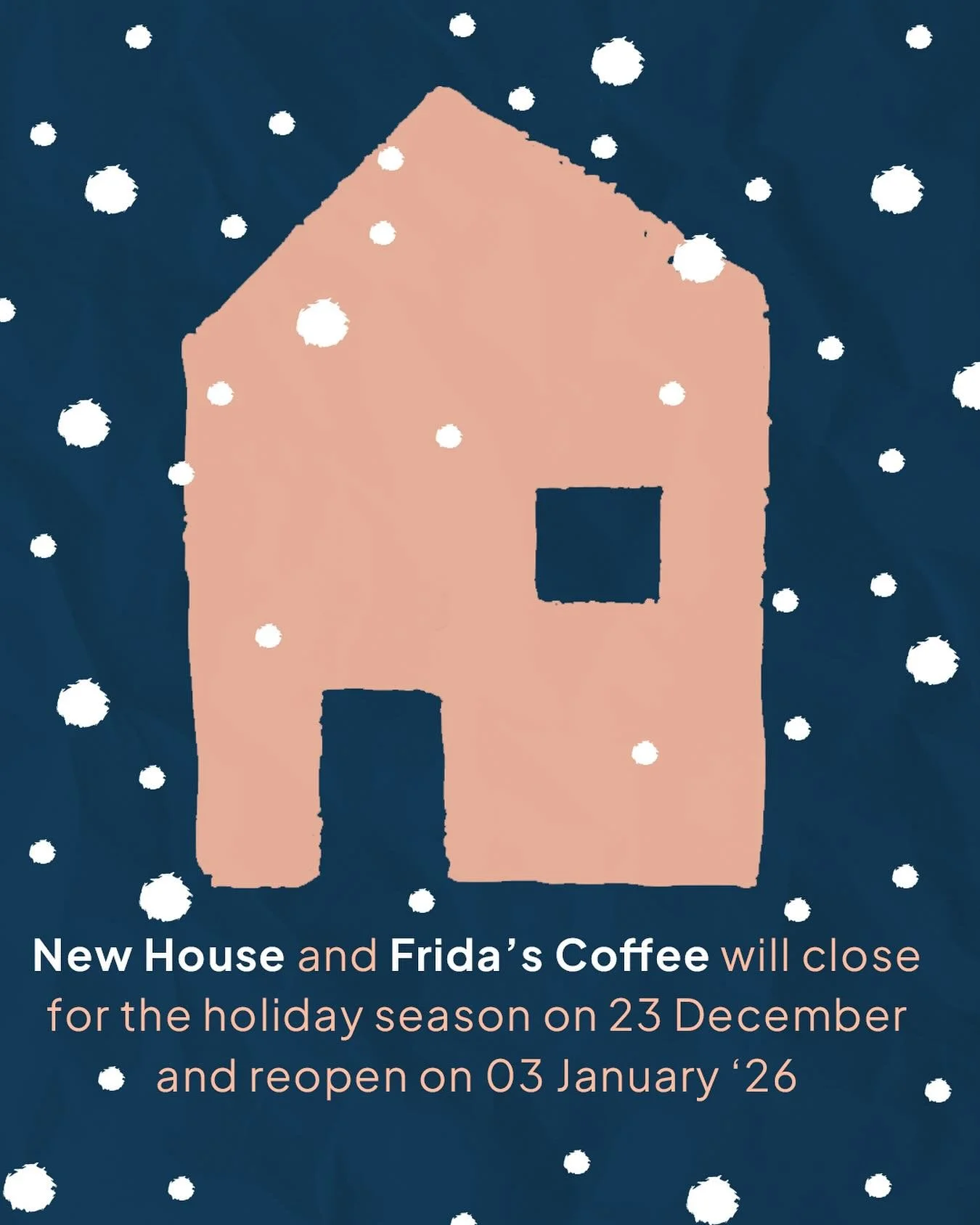 We will be closed over the festive period (23rd Dec - 2nd Jan)

Back open on the 3rd January just in time for our next Drink and Draw session! 

Keep an eye out for our festive workshops and exhibitions in the run up to Christmas, tickets and more in