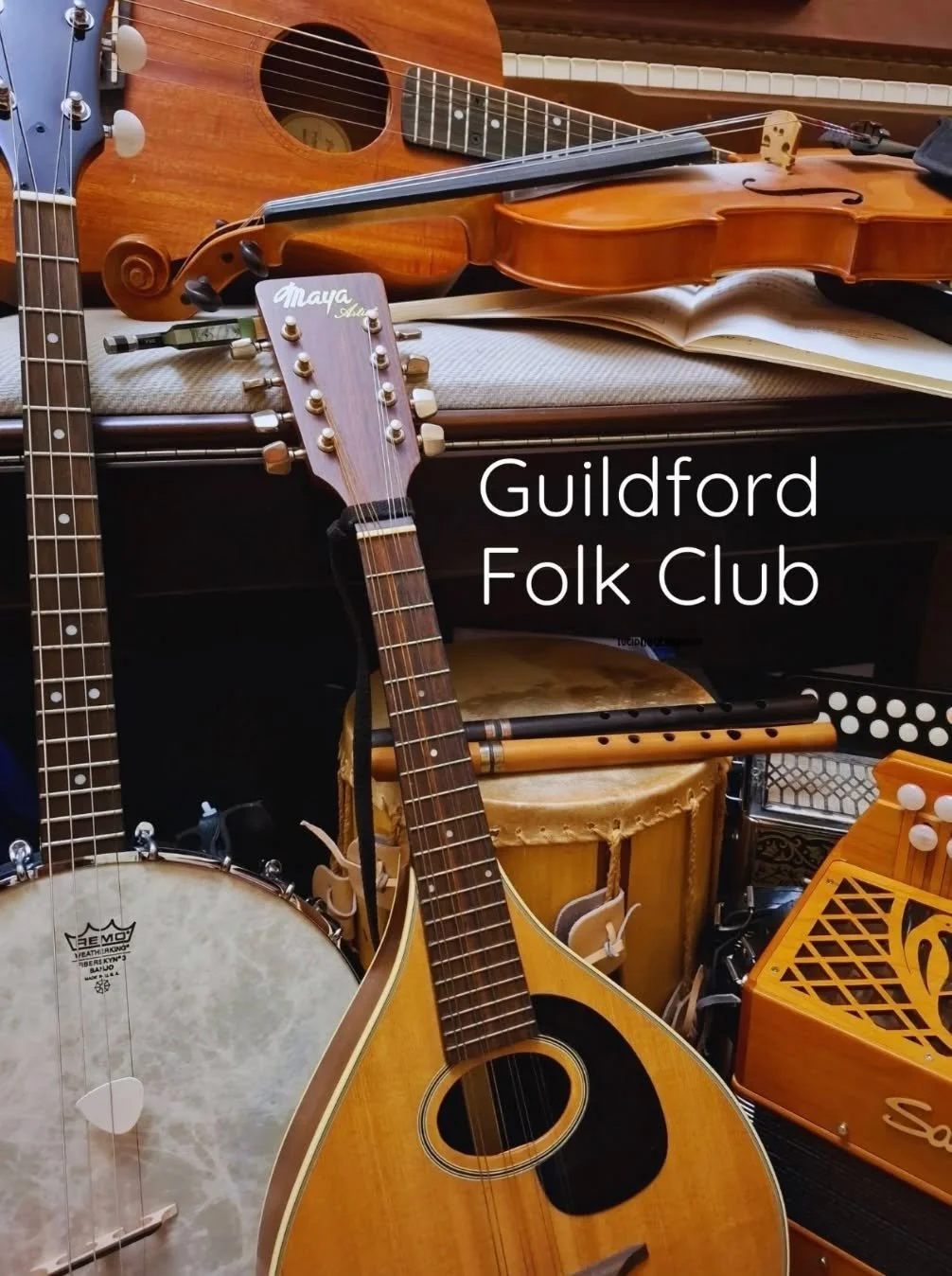 Tonight&rsquo;s the night! We fling open our doors 7.30pm-10.30pm for our second Guildford Folk Club meet-up with Folk Inspiration. Join us for singing, music-making or come along for a listen. 
 #folkclub #folk #guildford #surrey