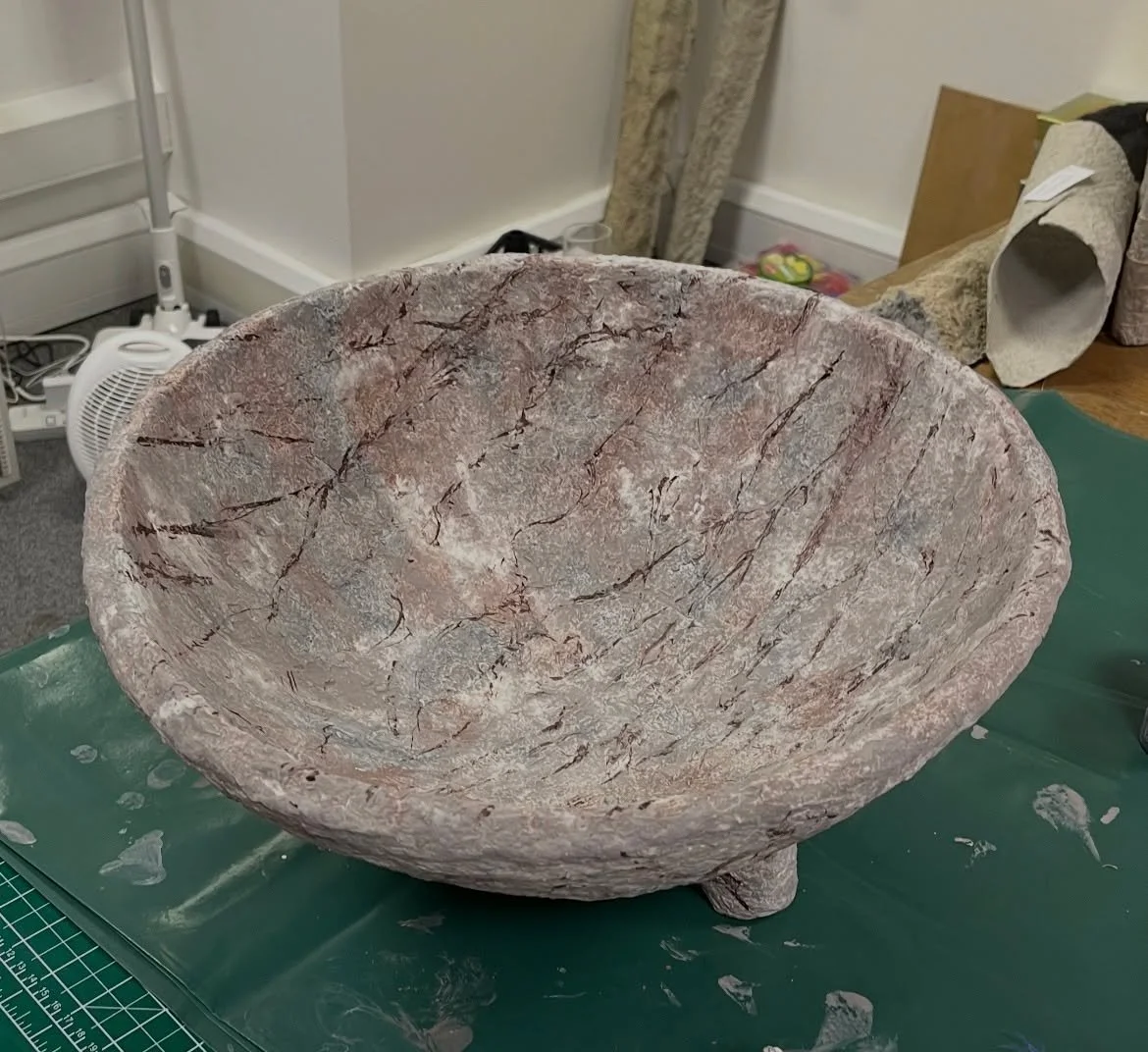 Resident artist spotlight: Sandra Littlewood
Sandra Littlewood is a paper pulp artist who transforms old newspapers into works of art and stationary designer experimenting with lino cutting and etching. See her work and more at the upcoming residents