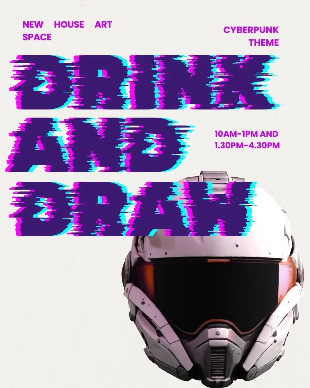 Today&rsquo;s the day! Jump Back to the Future at today&rsquo;s Cyberpunk themed Drink &amp; Draw hosted by Sam B. Kennedy. Sign-up for our morning session 10am-1pm or afternoon 1.30pm-4.30pm (or both!). Doodlers of all ages and abilities welcome, ti