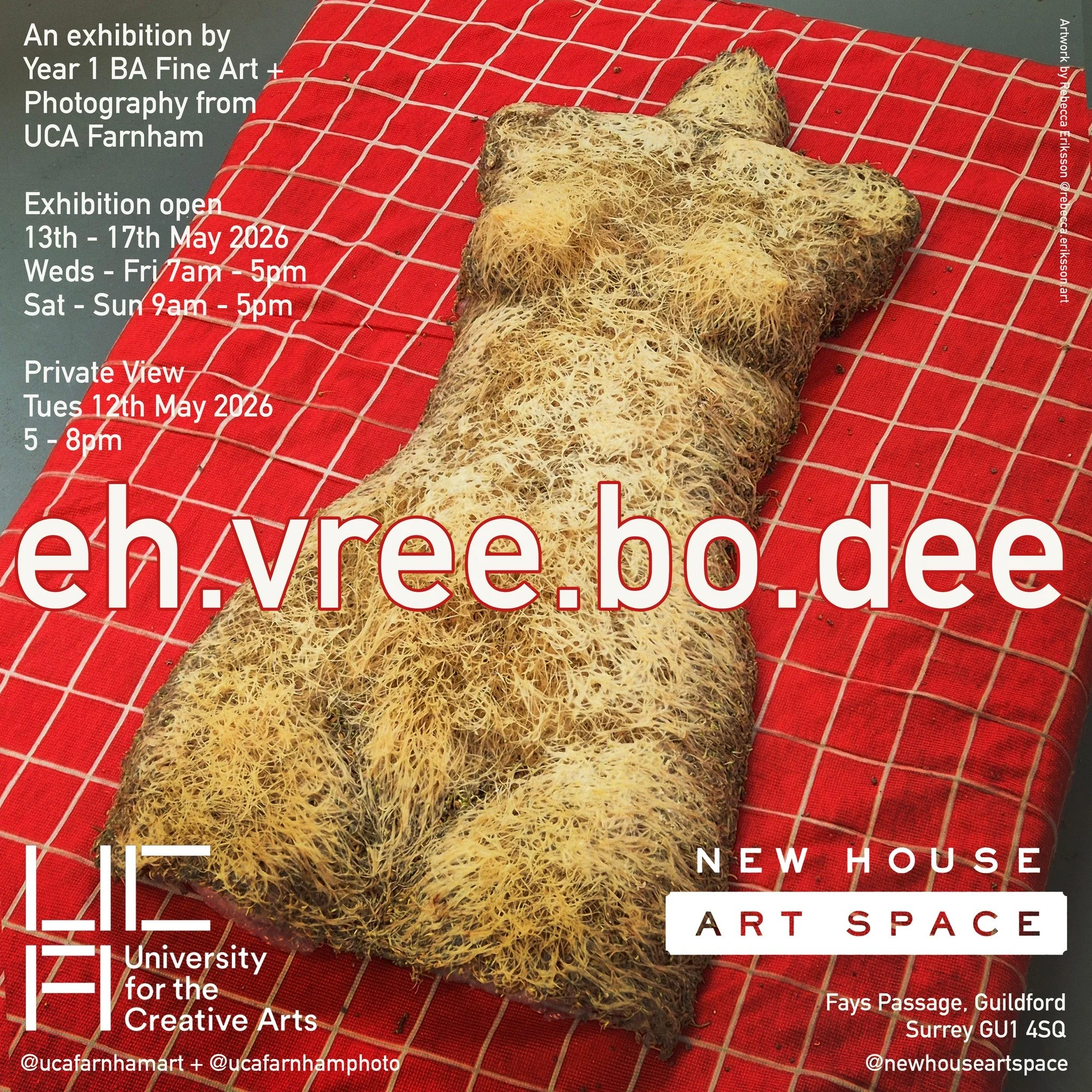 Come and see the Tracey Emin&rsquo;s and Lee Miller&rsquo;s of tomorrow as UCA&rsquo;s first year Fine Art + Photography students showcase their end of year work. Grab a free ticket for the opening night tonight 5-8pm. 

 #art #Guildford #surrey