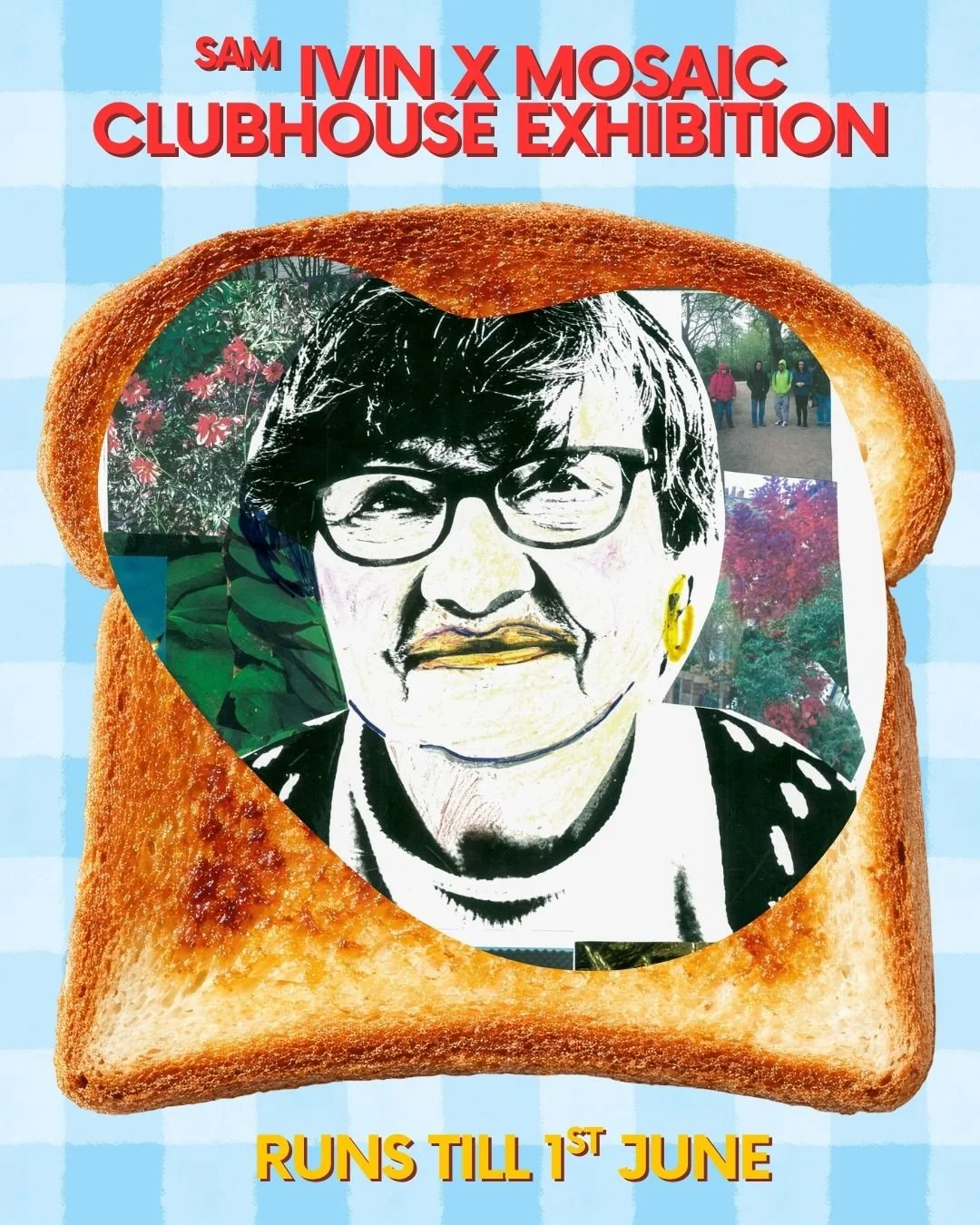 Part two of our mental health awareness month exhibition with Sam Ivin is up now in the gallery until Monday 1st June. Come along and see portrait collages inspired by the themes of identity, wellbeing and self expression alongside collages made duri