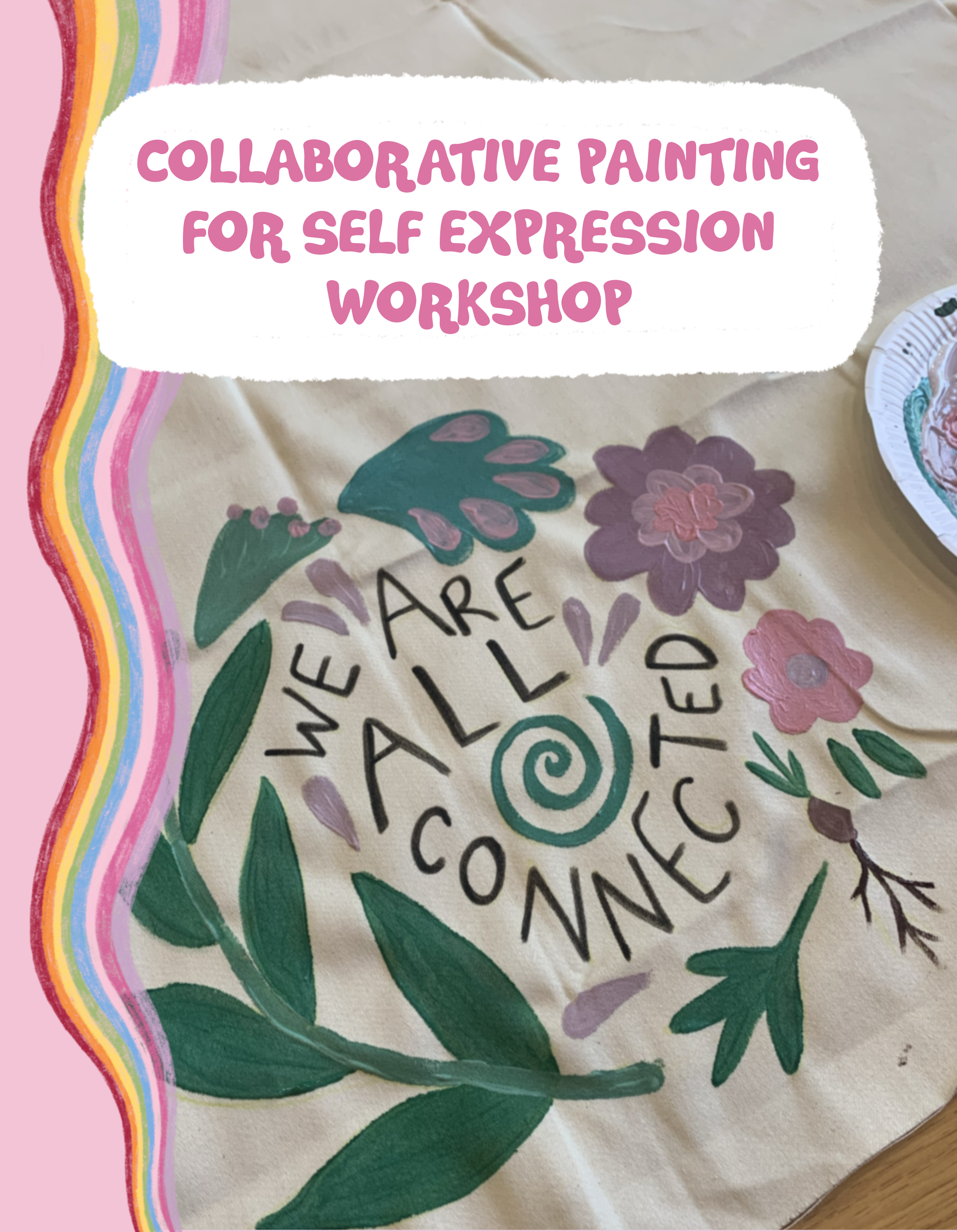 Collaborative painting for self expression workshop