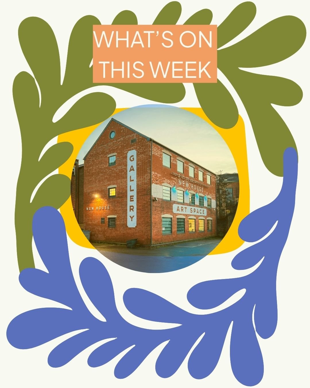 Coming up this week: 

🖼️
Our gallery is bedecked with artwork from our residents taking part in Surrey Artist Open Studios. Come and see their work (and their studios) 9-21st June. 

💬
Self belief coach and mentor Judy Andrews is back with her wor