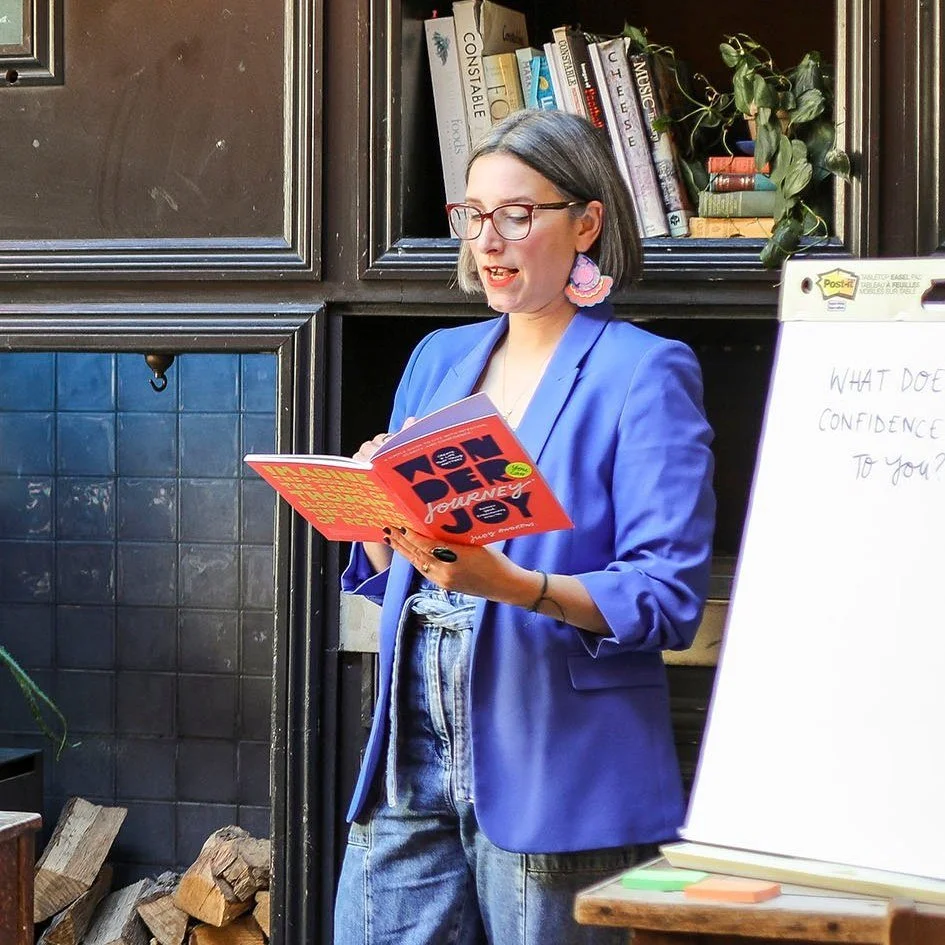 Tonight! Coach Judy Andrews presents a talk and workshop on confidence, self-belief and finding your way back to you. Her 30-minute talk is disarmingly honest. The 90-minute interactive workshop that follows gives you space to do what we rarely make 