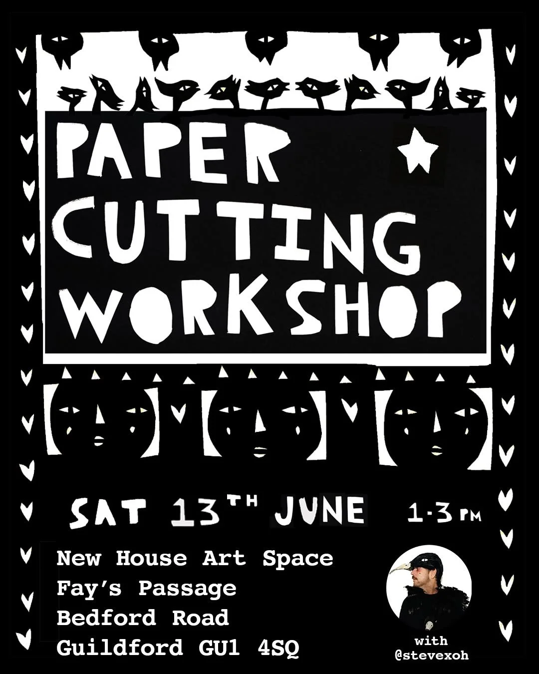 Step into the wonderfully strange world of artist Steve Xoh this Saturday for a playful, hands-on workshop that blends creativity, curiosity, and a touch of the unexpected. Steve Xoh invites you to explore your own ideas in a relaxed, experimental se