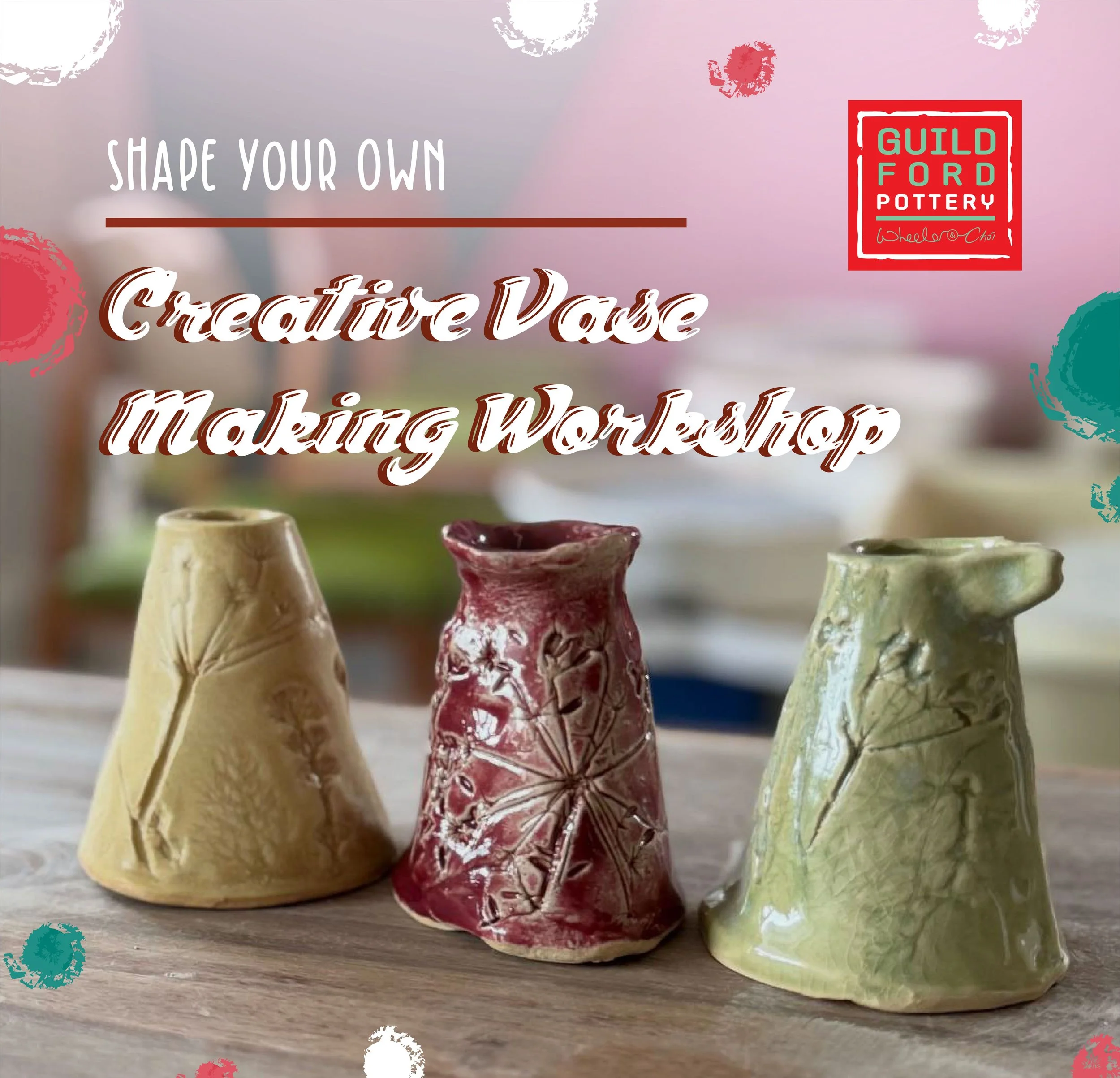Creative Vase Making Workshop with Guildford Pottery