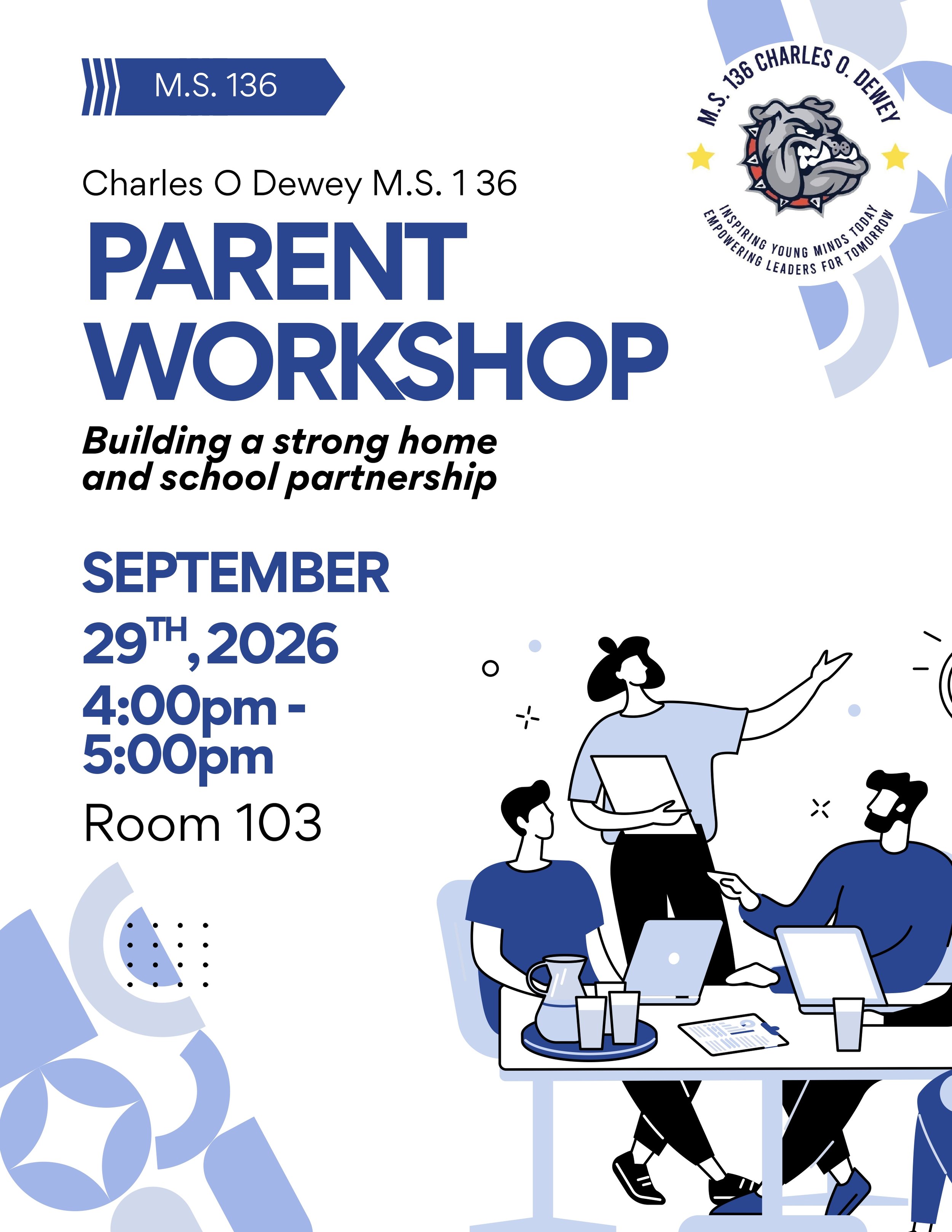 M.S. 136 sept  parent workshop