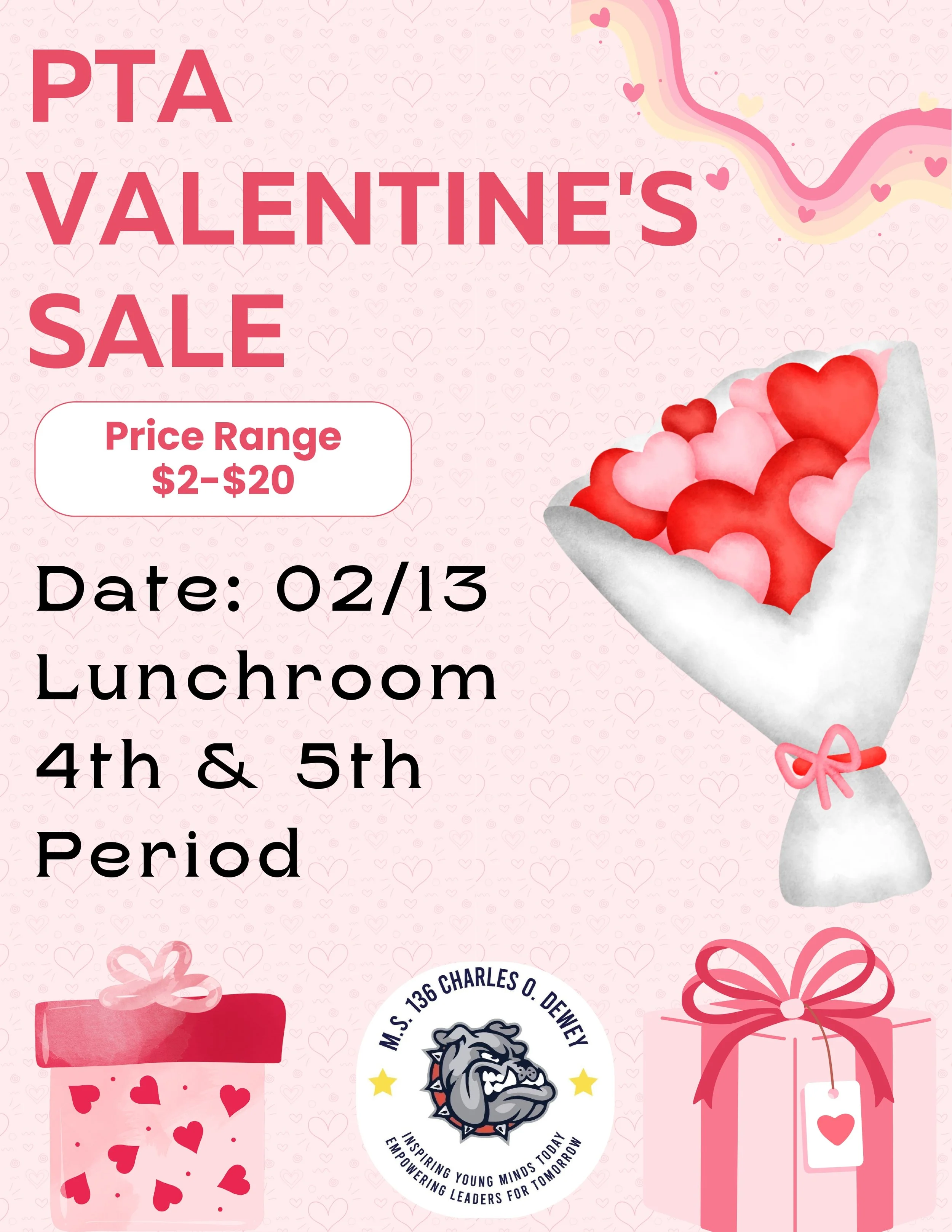 PTA SALE VALENTINES FEB 1