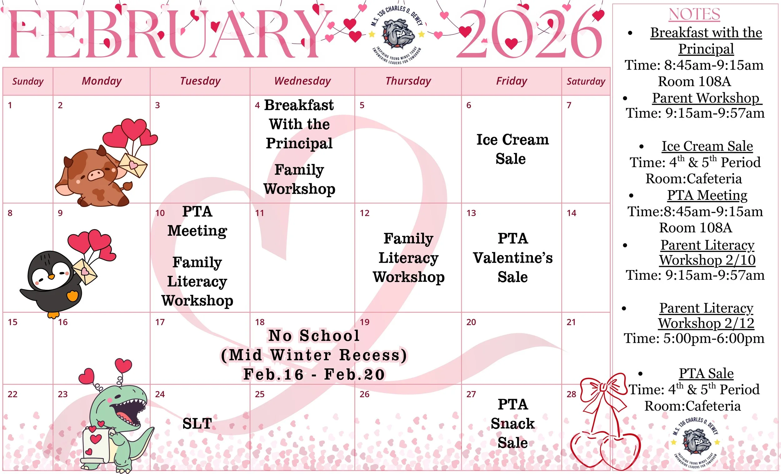 February 2025 - 2026 School Calendar