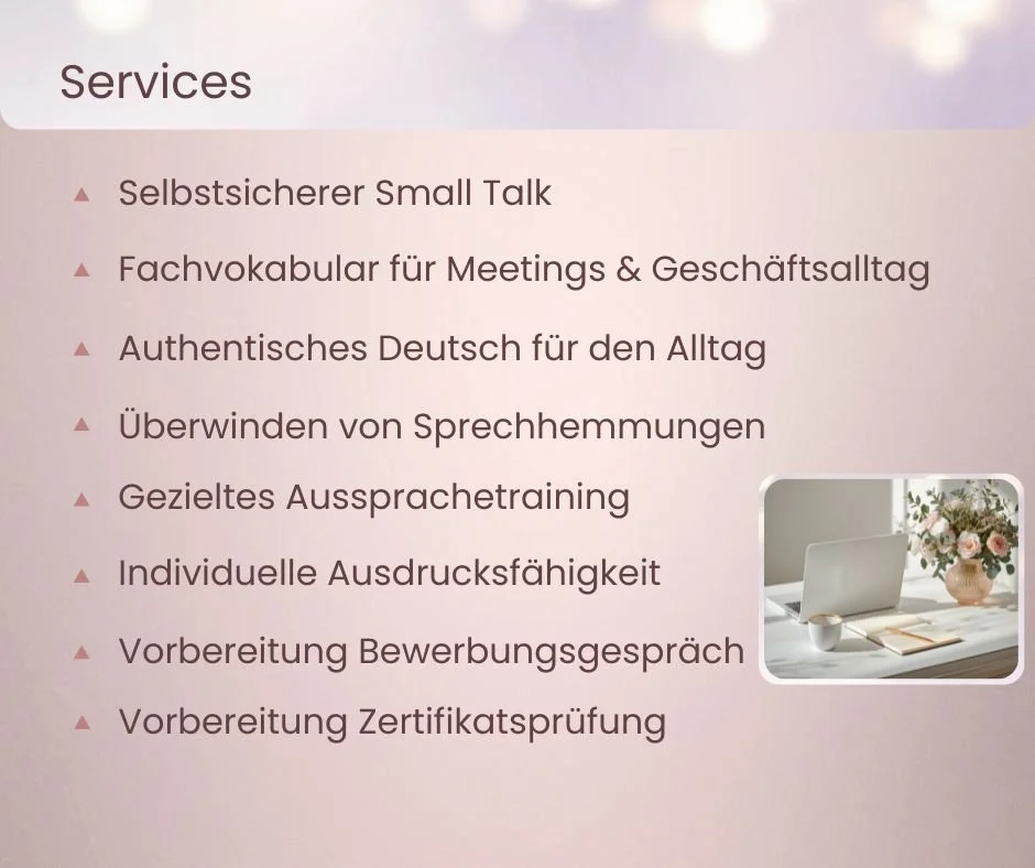 Individueller Deutschunterricht für Hannover: Business Deutsch, Konversation und Alltag.