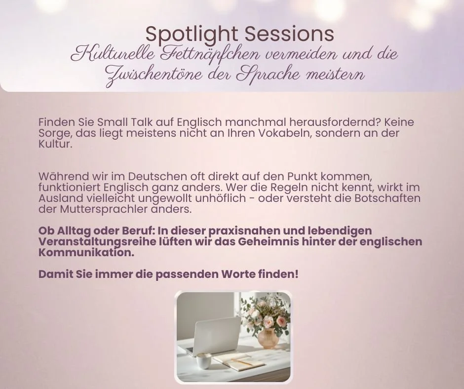 Online sessions on cultural nuances, diplomatic hedging tools, and executive communication.