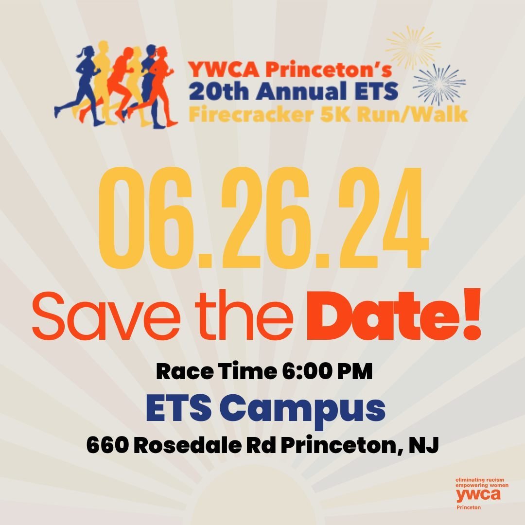 Save the Date! We are hosting our 20th Annual ETS Firecracker 5k Run/Walk on Wednesday, June 26 at ETS Campus (660 Rosedale Rd Princeton, NJ)! 🏃&zwj;♀️🎆 Whether you're an experienced runner or just looking to have some fun with friends and family, 