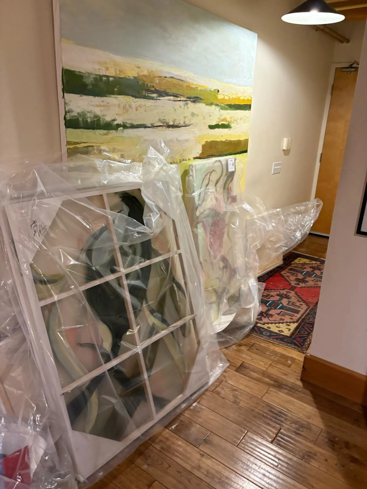 Bring home my work from one exhibit. Getting ready for the next one at Assembly Hall. Taxing my organizational skill 🥸AssemblyHallTO, #TOArts, #TOArtists, #TorontoExhibitions