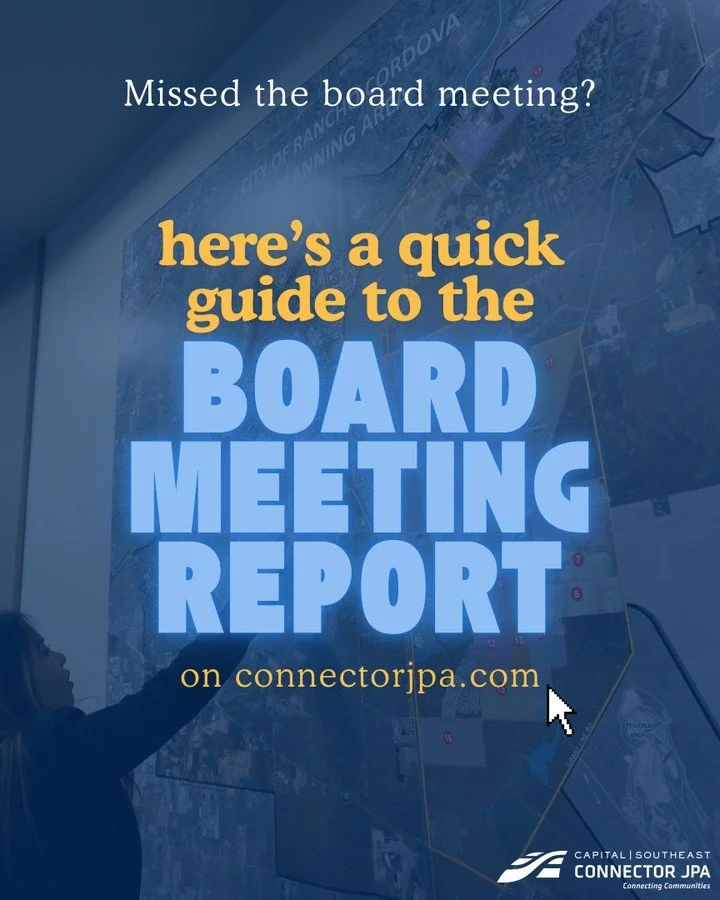 Missed the board meeting?
Here's a quick guide to the board meeting reports on connectorjpa.com. Stay connected and review the report at your convenience!
-
Follow the road ahead! 🛣️ Follow @connectorjpa &amp; the link in bio! ✅
.
.
.
#sacramento #c