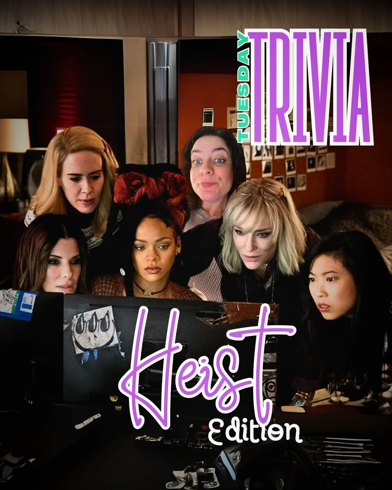 💰Who doesn&rsquo;t love a good HEIST story? 😎 History and Hollywood are full of &rsquo;em, and tonight we&rsquo;re going full Ocean&rsquo;s with a fascinating TRIVIA TUESDAY: Heist Edition! 🏦 One lucky player will WIN a free coffee on me &hellip; 