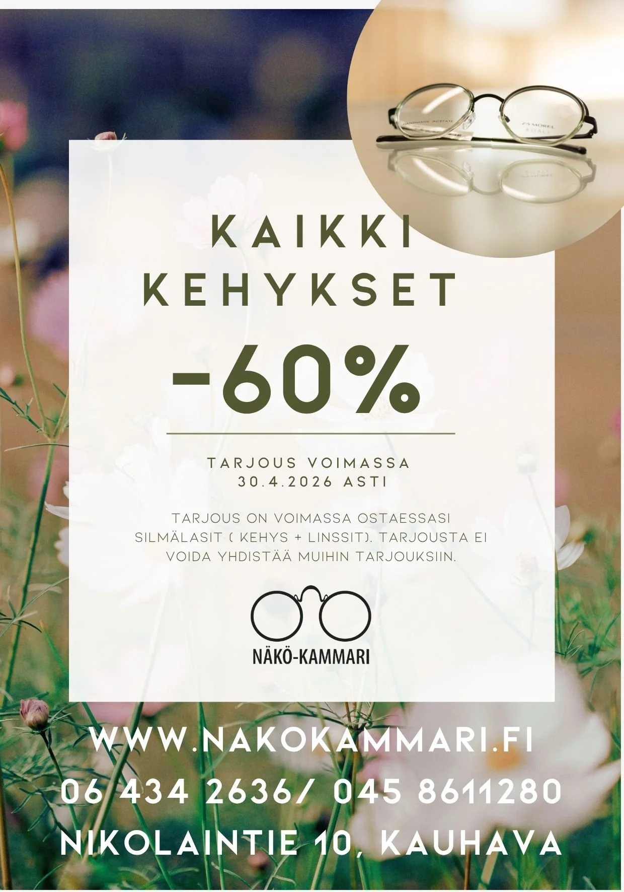 Kehysale -60%!