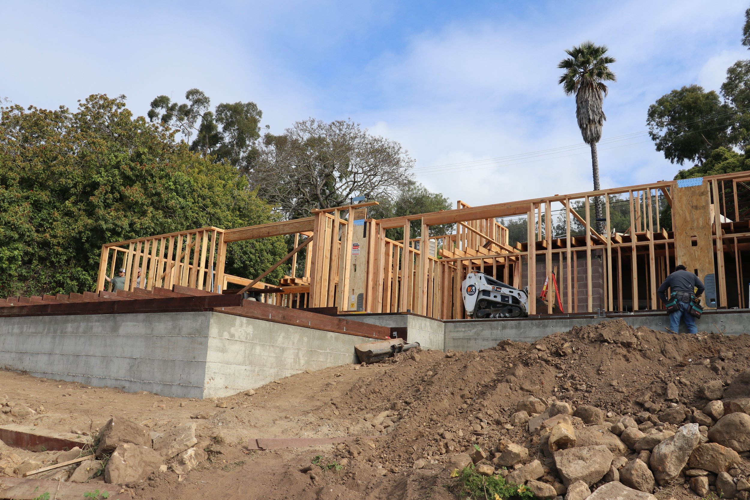 Framing view from below 2 - APS - Podium Builders - Santa Barbara.JPG