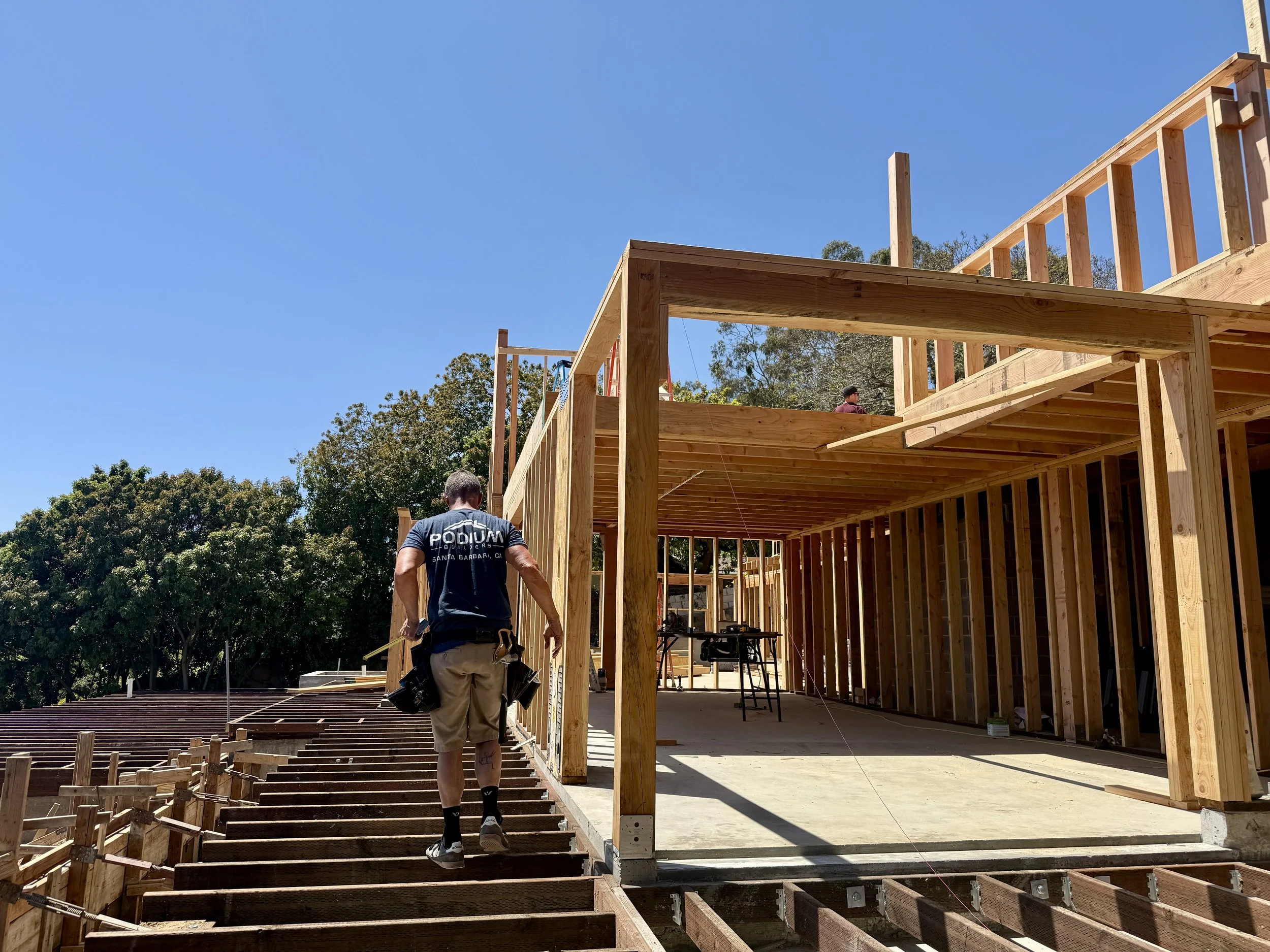 Deck framing 2 WG Podium Builders Santa barbara.JPG