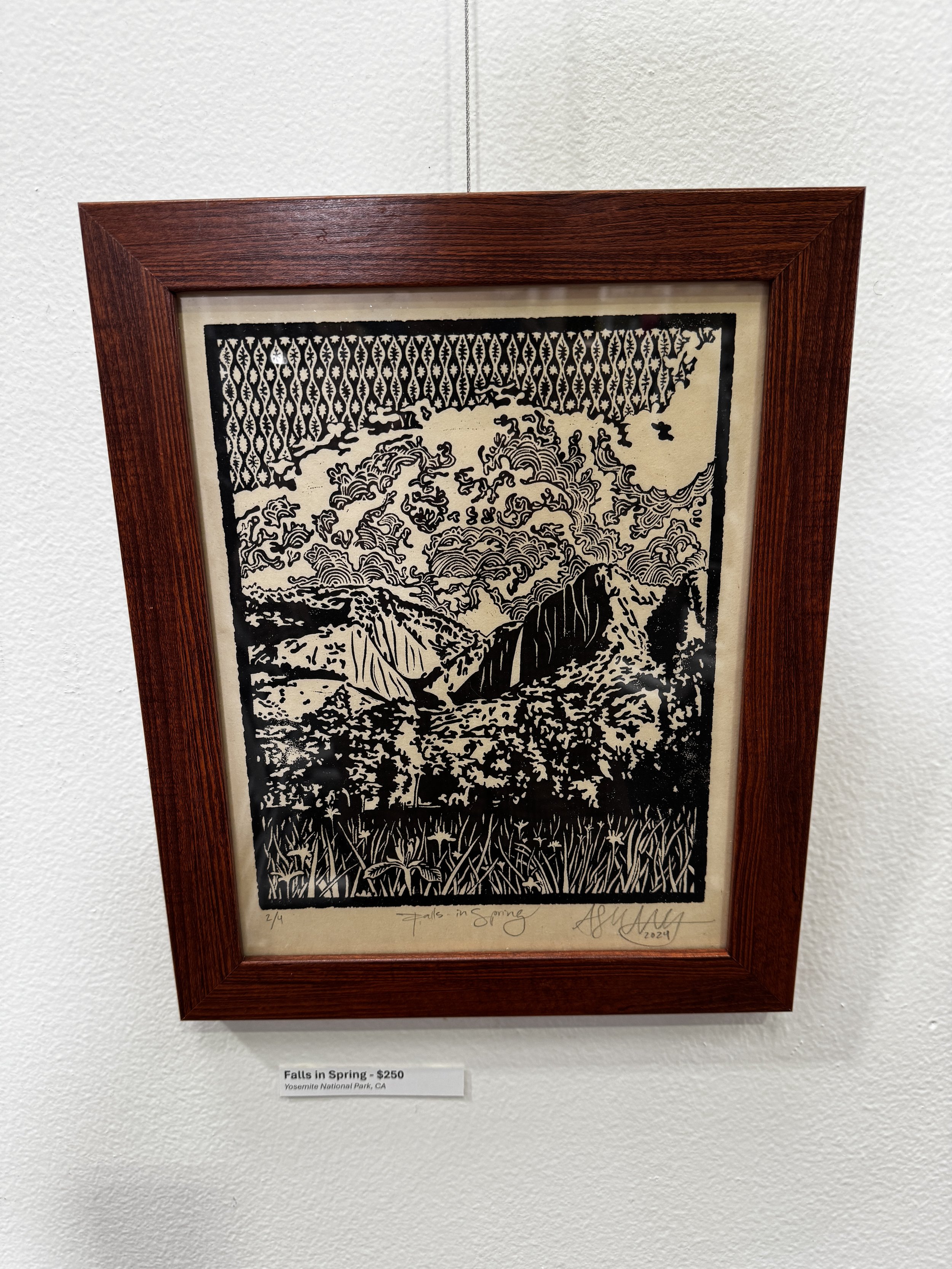 Falls in Spring - framed