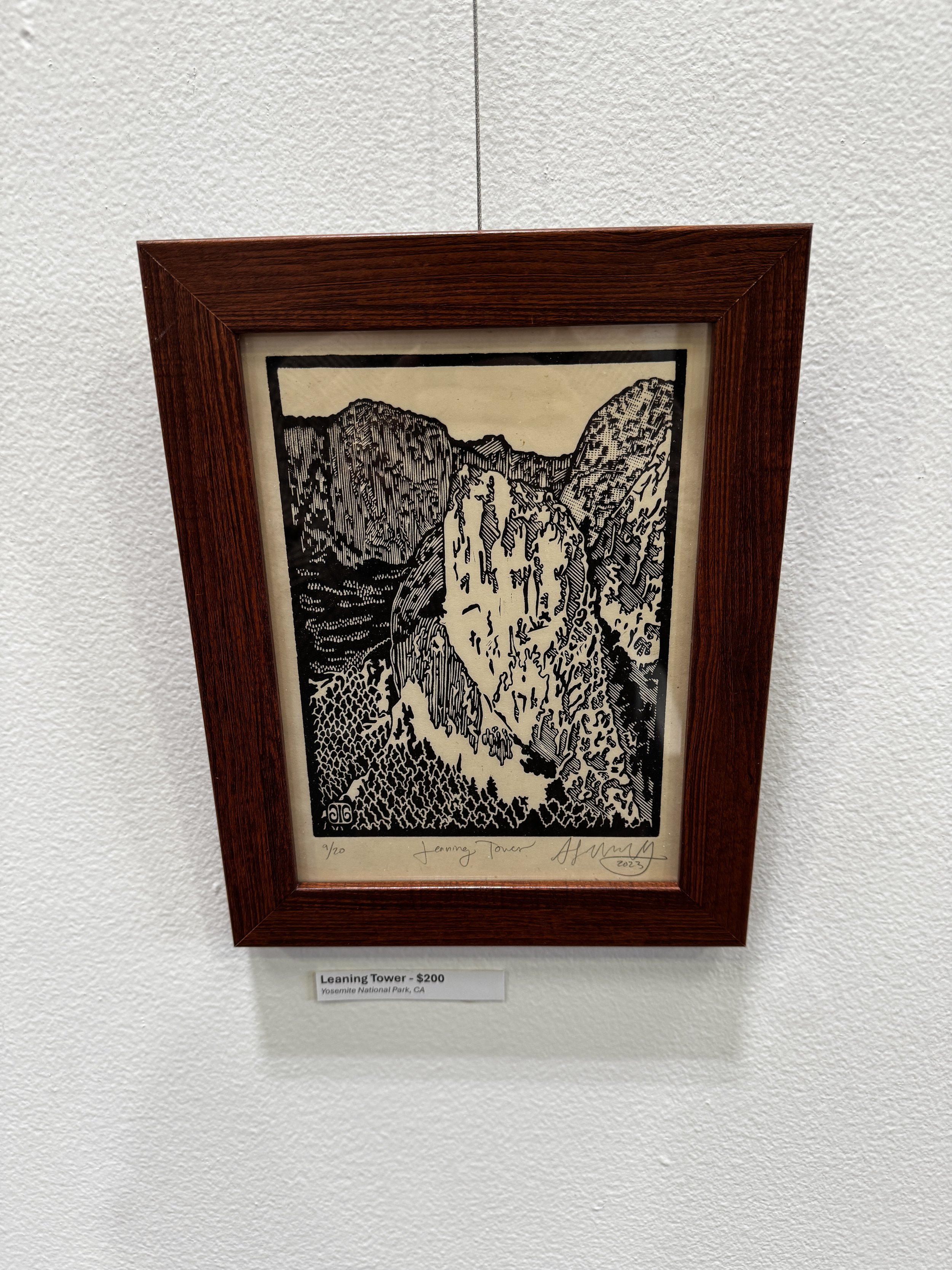 Leaning Tower - framed