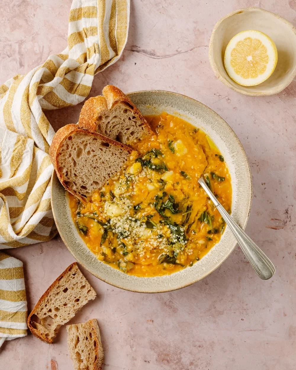 Dahl di Lenticchie Rosse &amp; Verdure Amare