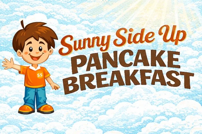 Sunny Side Up Pancake Breakfast