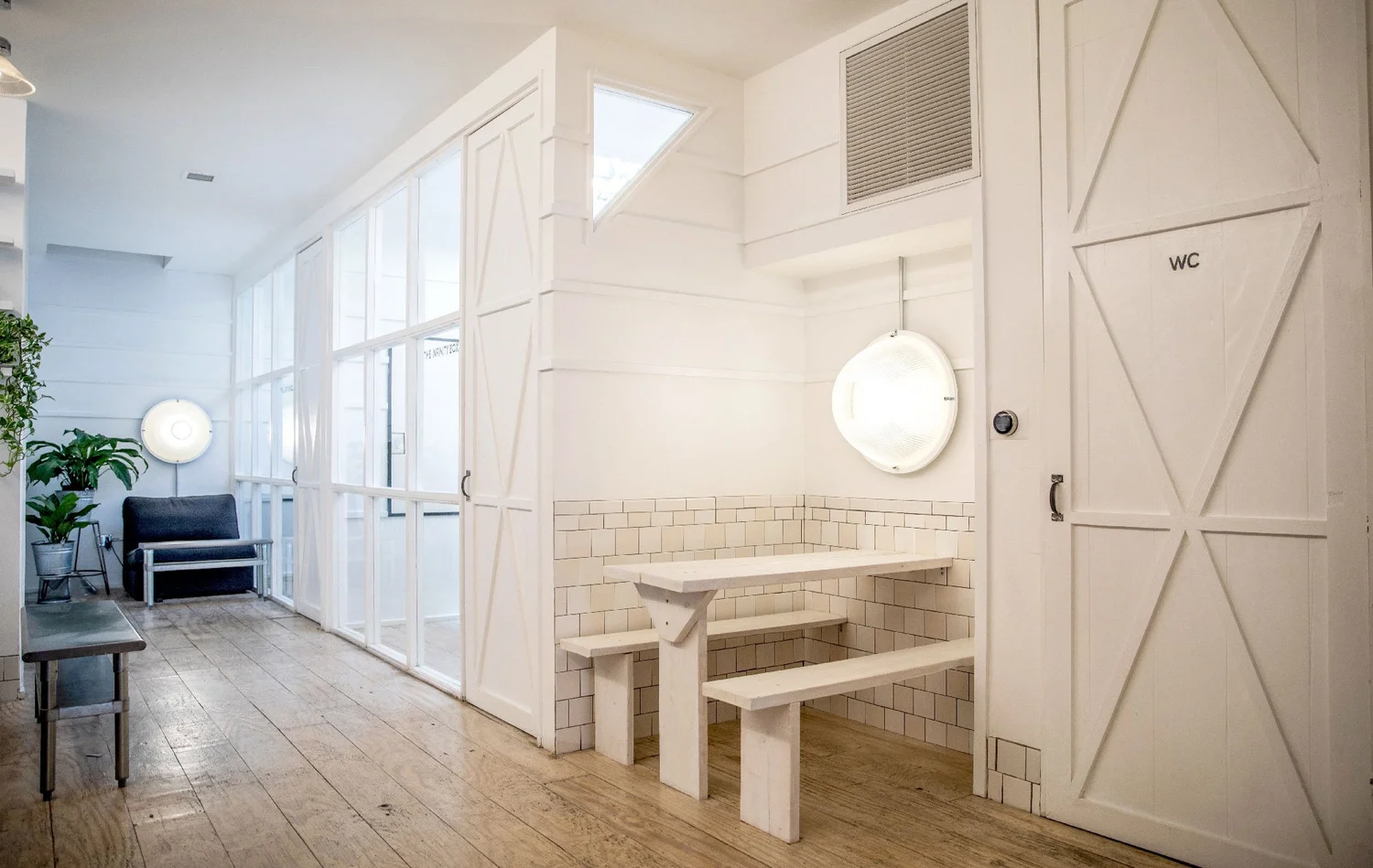 Conference rooms and lounge at Work Heights ELECTRIC in Crown Heights, Brooklyn