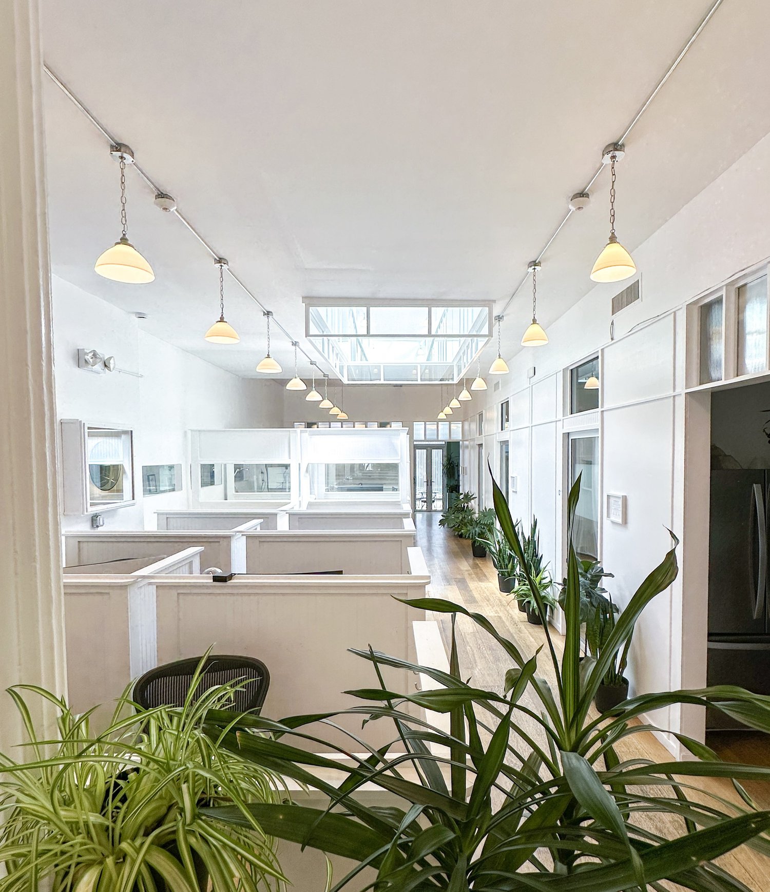 The main room at Work Heights GRANDER in Williamsburg, Brooklyn