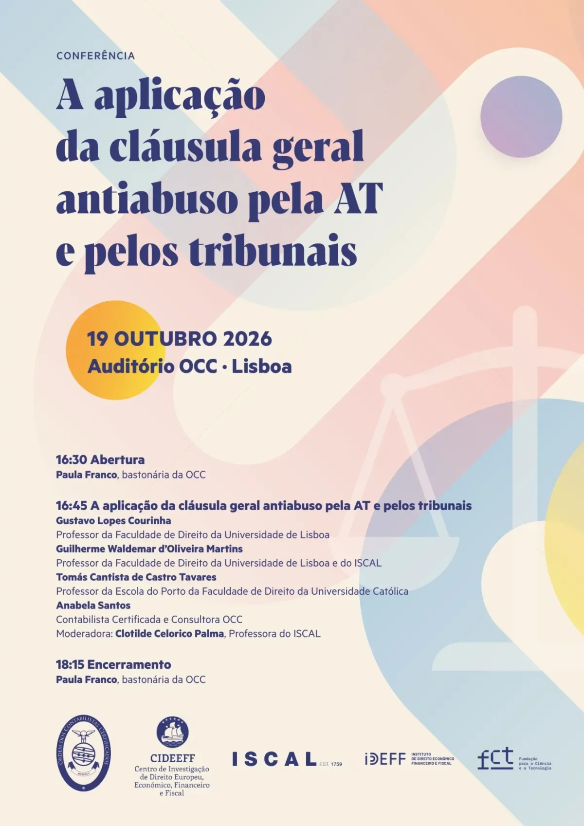 Conferência "A Aplicação da Cláusula Geral Antiabuso pela AT e pelos Tribunais"
