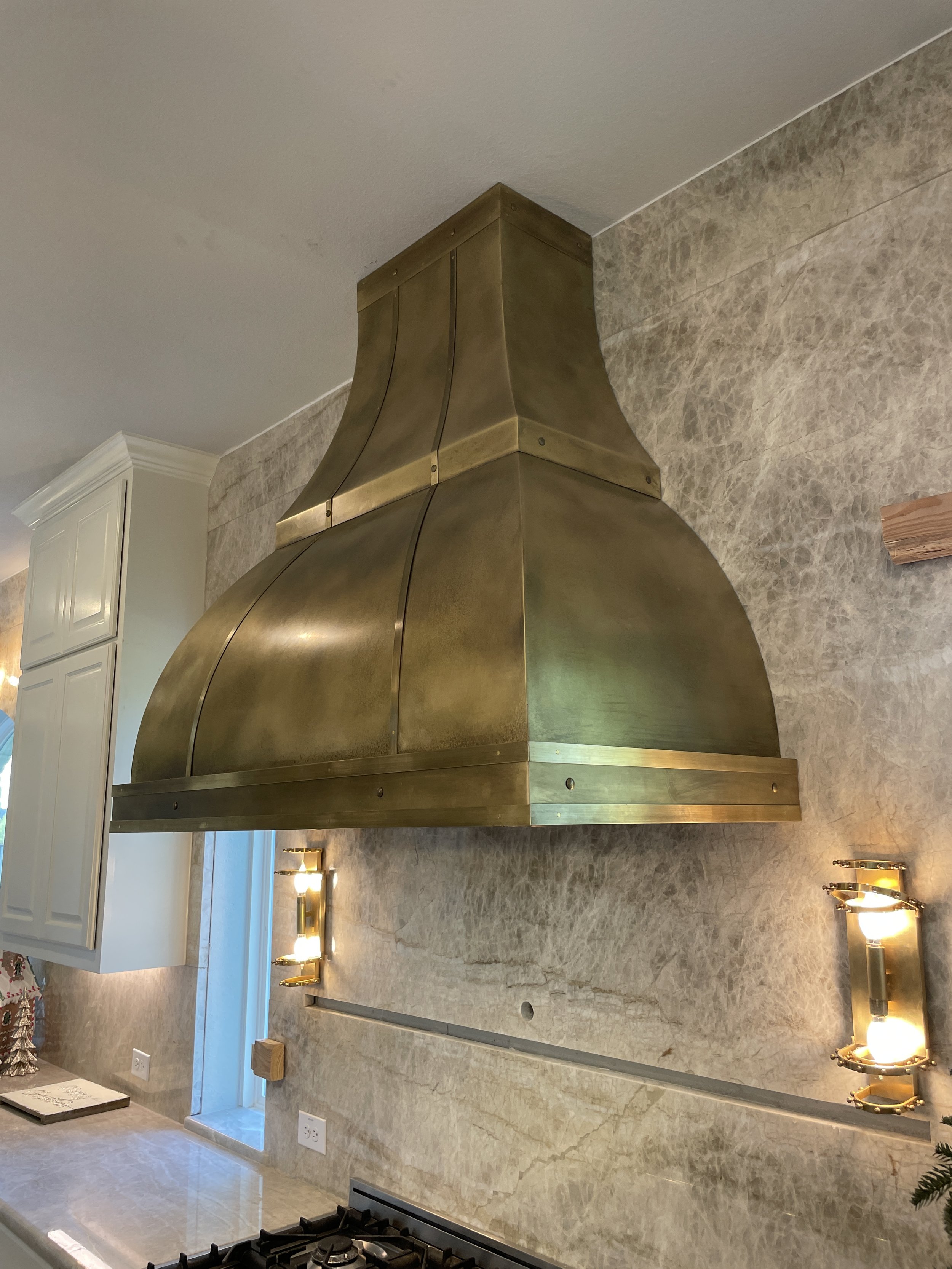 Custom Brass Range Hood — Monarch Metal Range Hoods