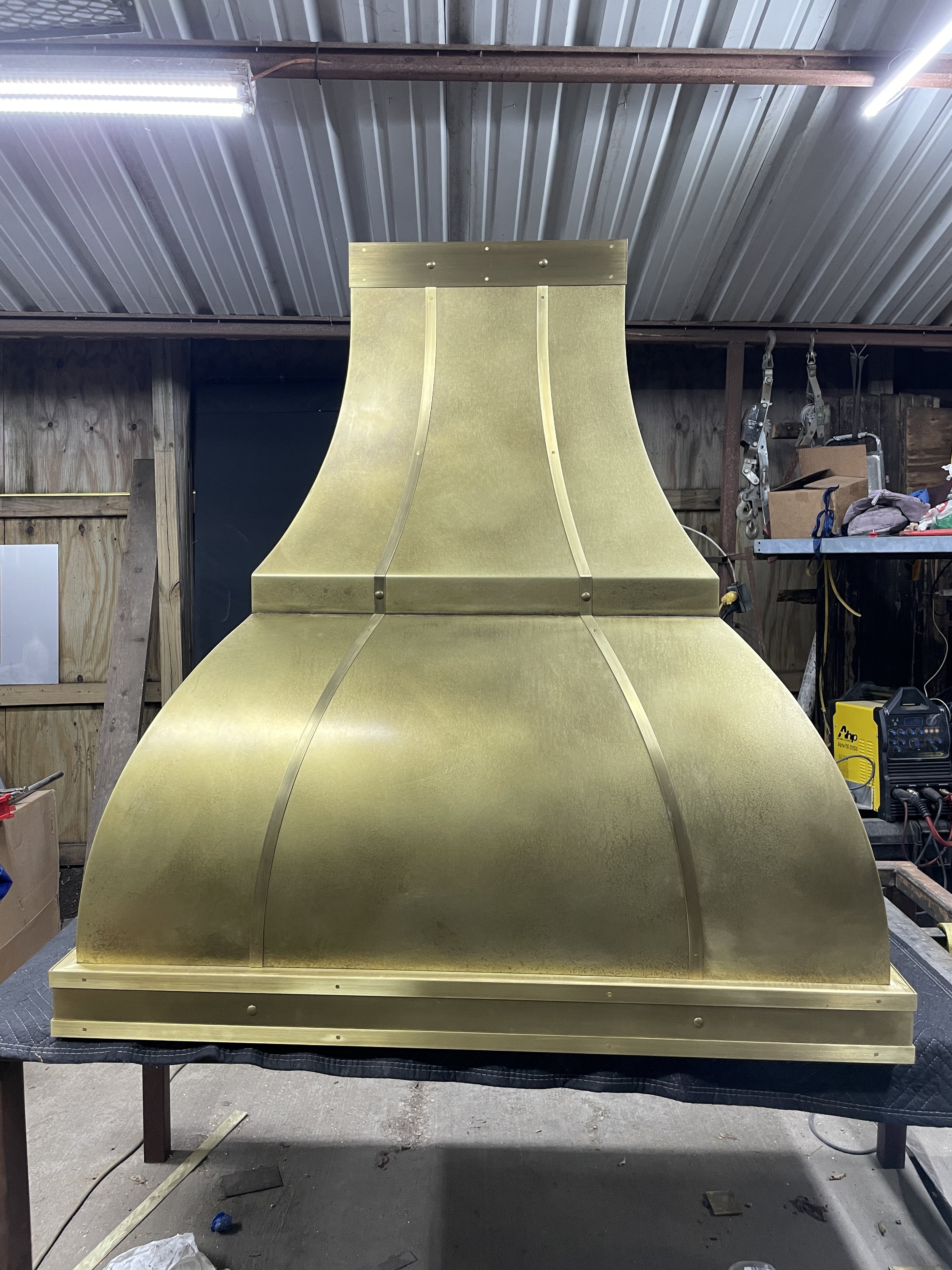 Custom Brass Range Hood — Monarch Metal Range Hoods
