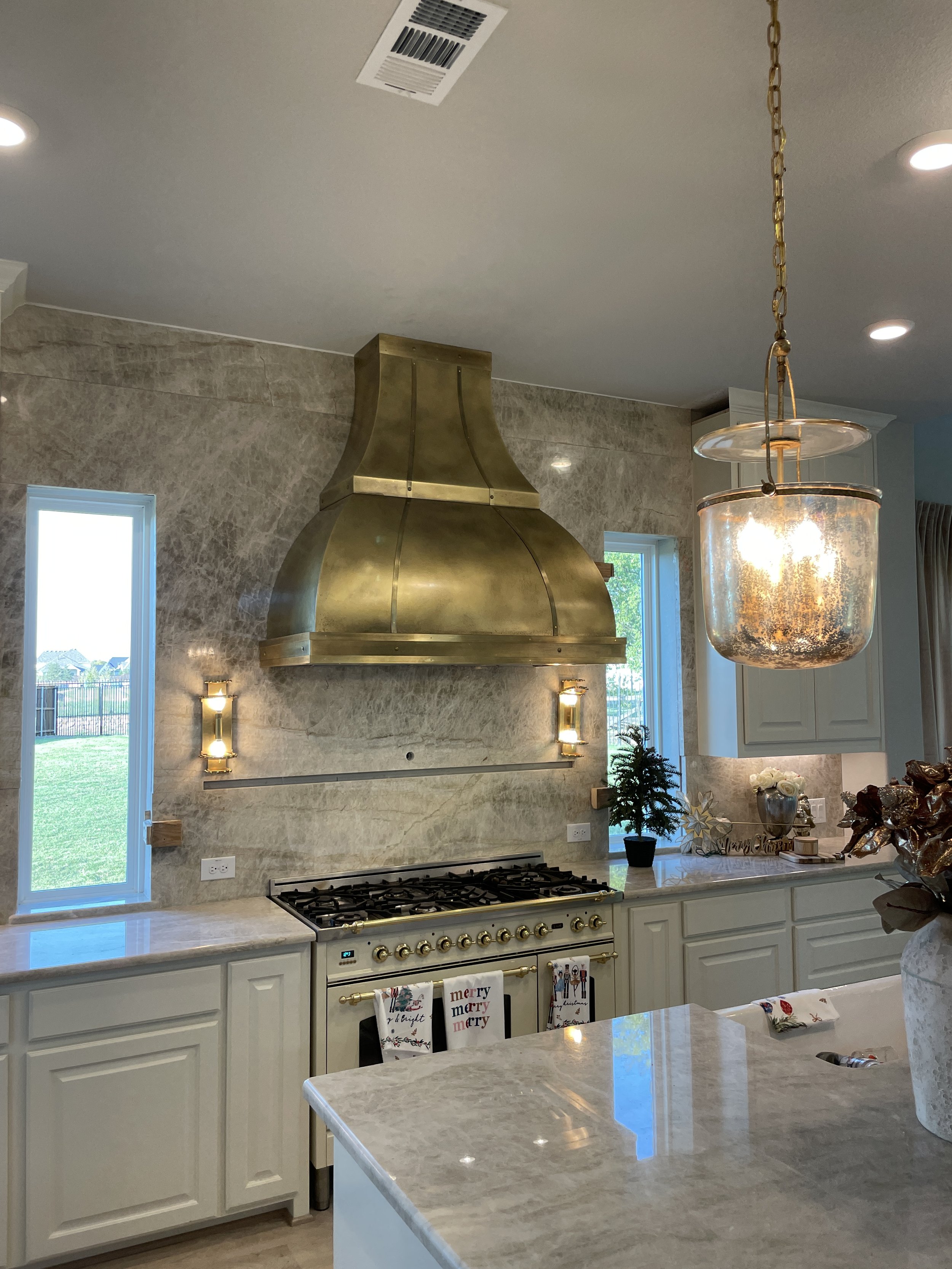 Custom Brass Range Hood — Monarch Metal Range Hoods