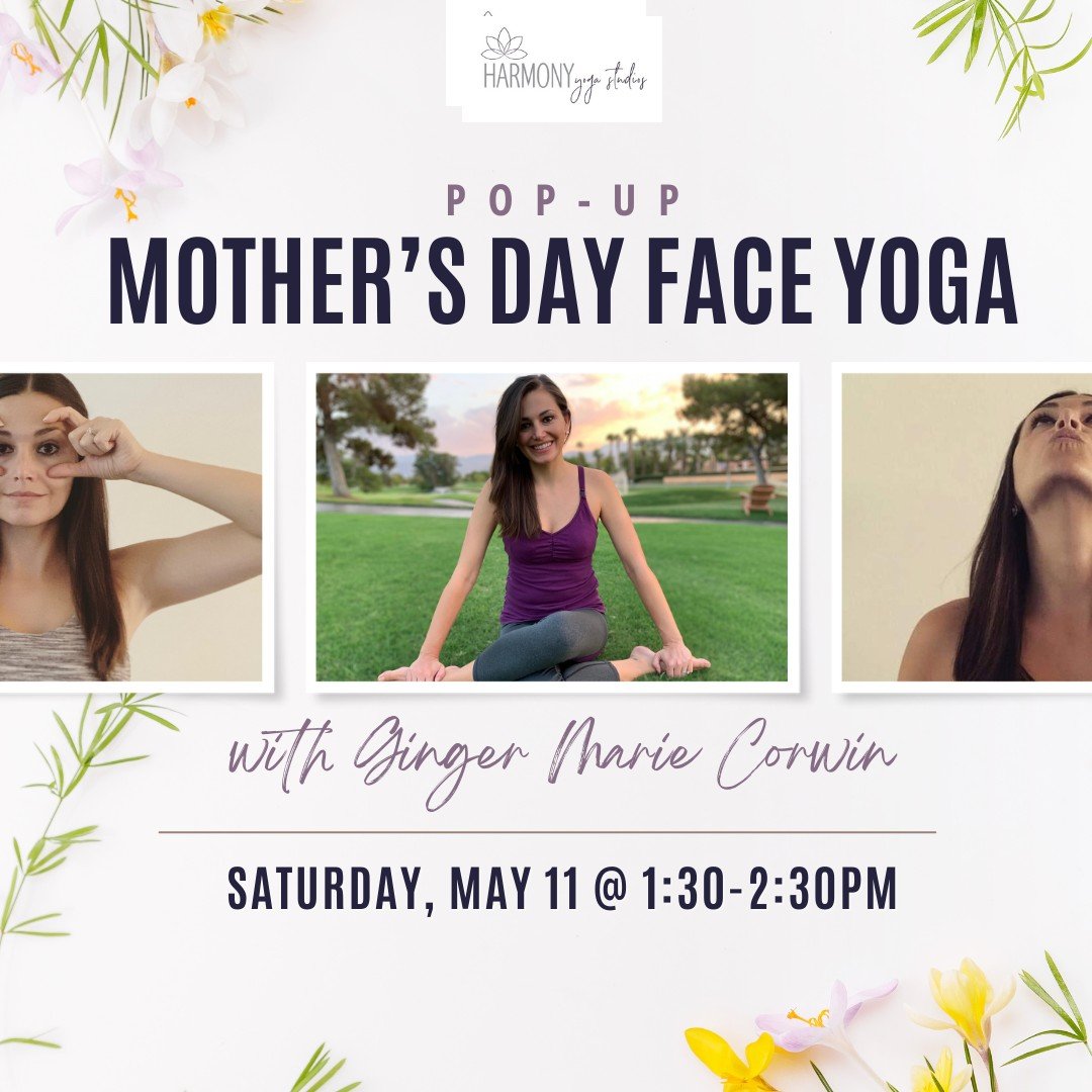 Join Ginger Marie Corwin for a special offering of Face Yoga in honor of Mother's Day! 💐🌸
 
Face Yoga is a natural approach to younger, firmer looking skin. It has a lot of the same benefits as traditional yoga, but the practice predominantly focus
