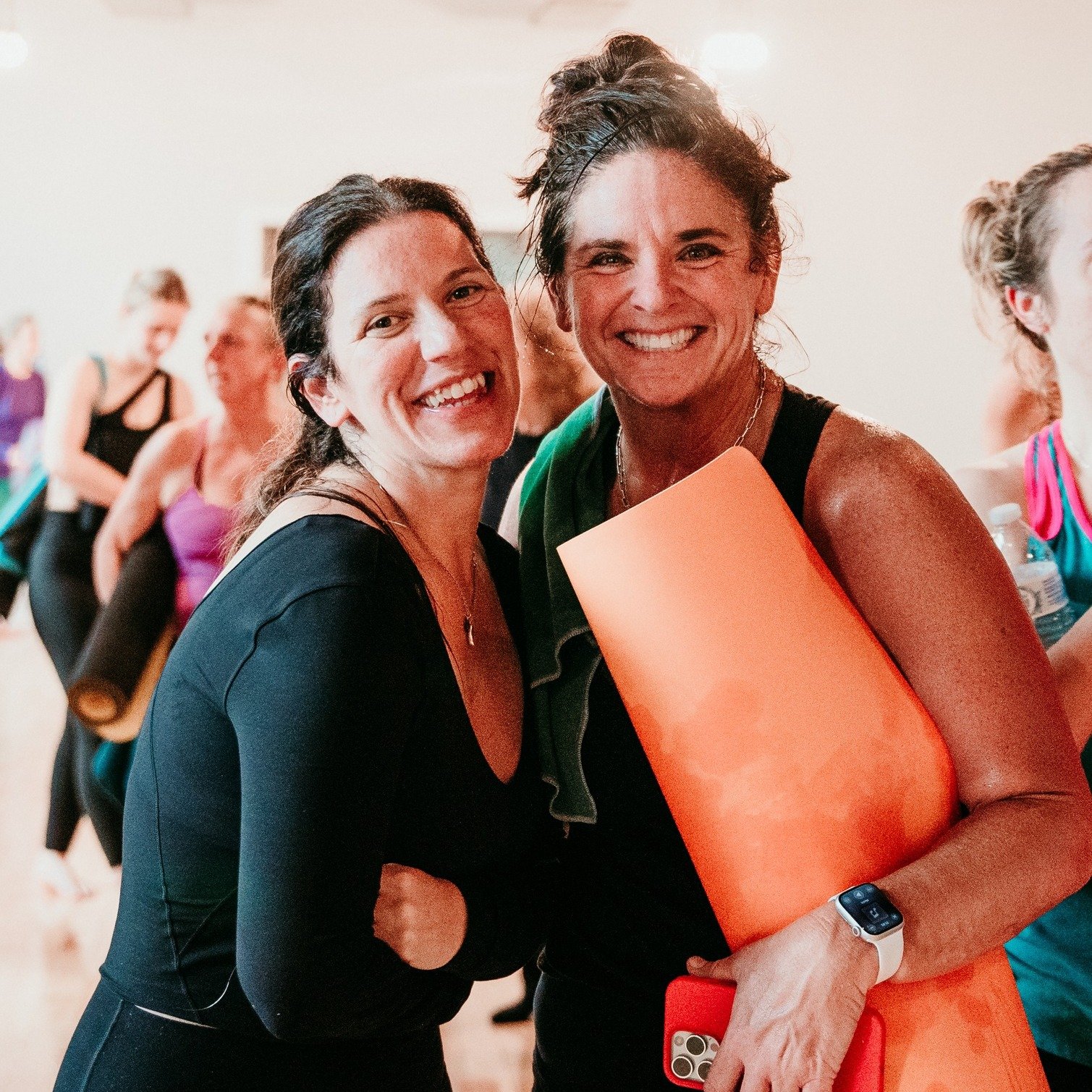 Our community is full of...

sweaty hugs, smiles &amp; laughter, pre-practice chit-chats and after class couch lounging, and lots of love, patience and understanding. If this is the kind of community you're searching for, you belong at Harmony. 🙏💞