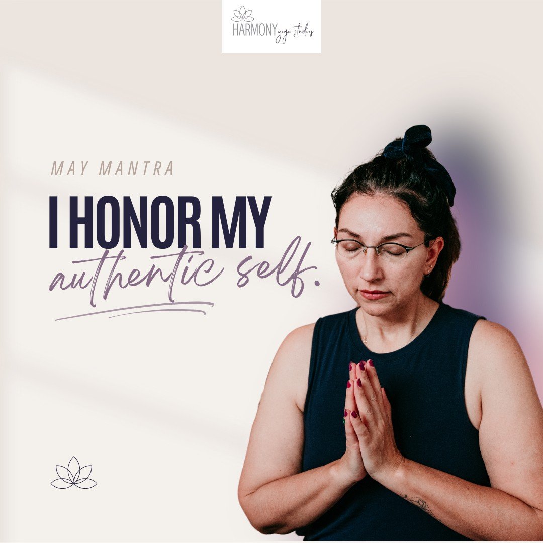 Embrace your uniqueness on the mat and beyond. 🌟 

'I honor my authentic self' - let this mantra guide you to express yourself freely and authentically in your practice. Your journey is uniquely yours, so celebrate it with every breath and movement.