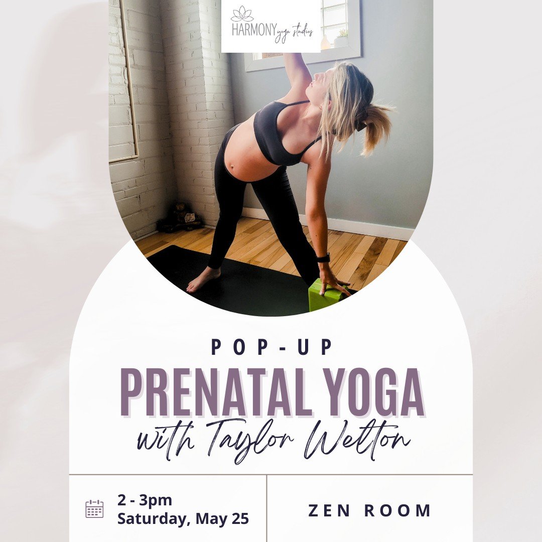 Expecting mother's, this is for you!🌿👶

Join Taylor for an hour-long, prenatal-friendly flow that is specifically designed for moms-to-be in all trimesters.

In this class, you can expect to:

🌼Reduce tension in the low back, hips, chest, upper ba